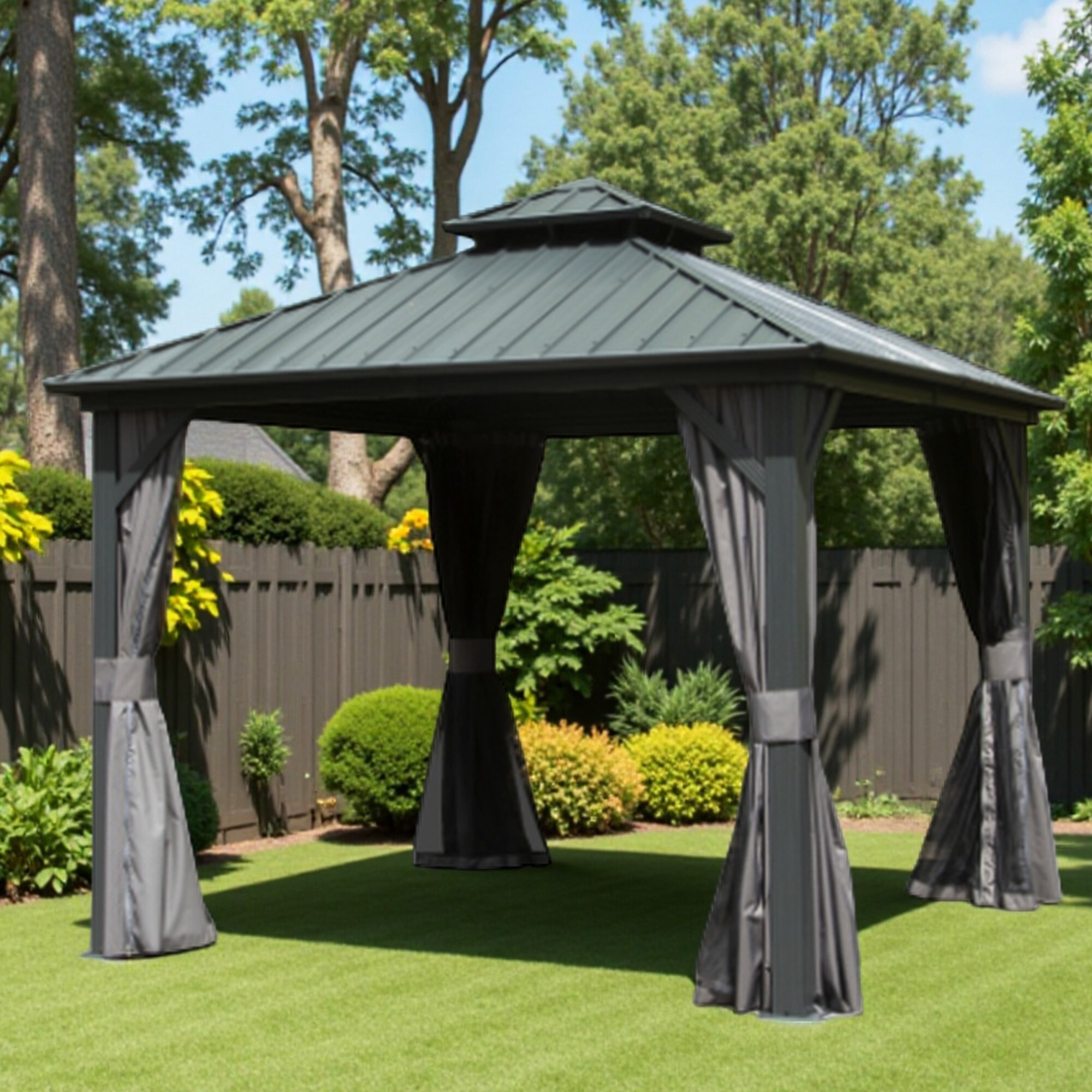 ToolCat BZ2-33-PW Wood-Resin-Gazebos - View #12