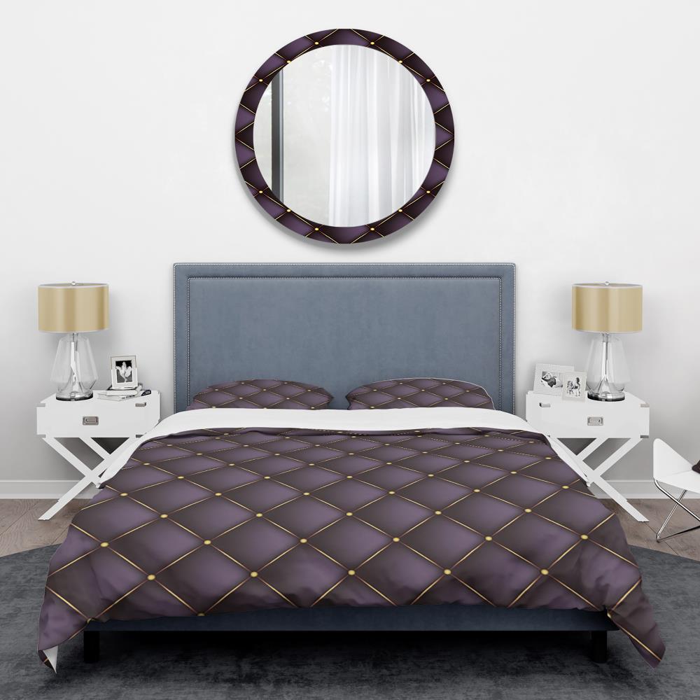 Designart BED24044-Q 3 -Piece Grey Queen Duvet cover Set