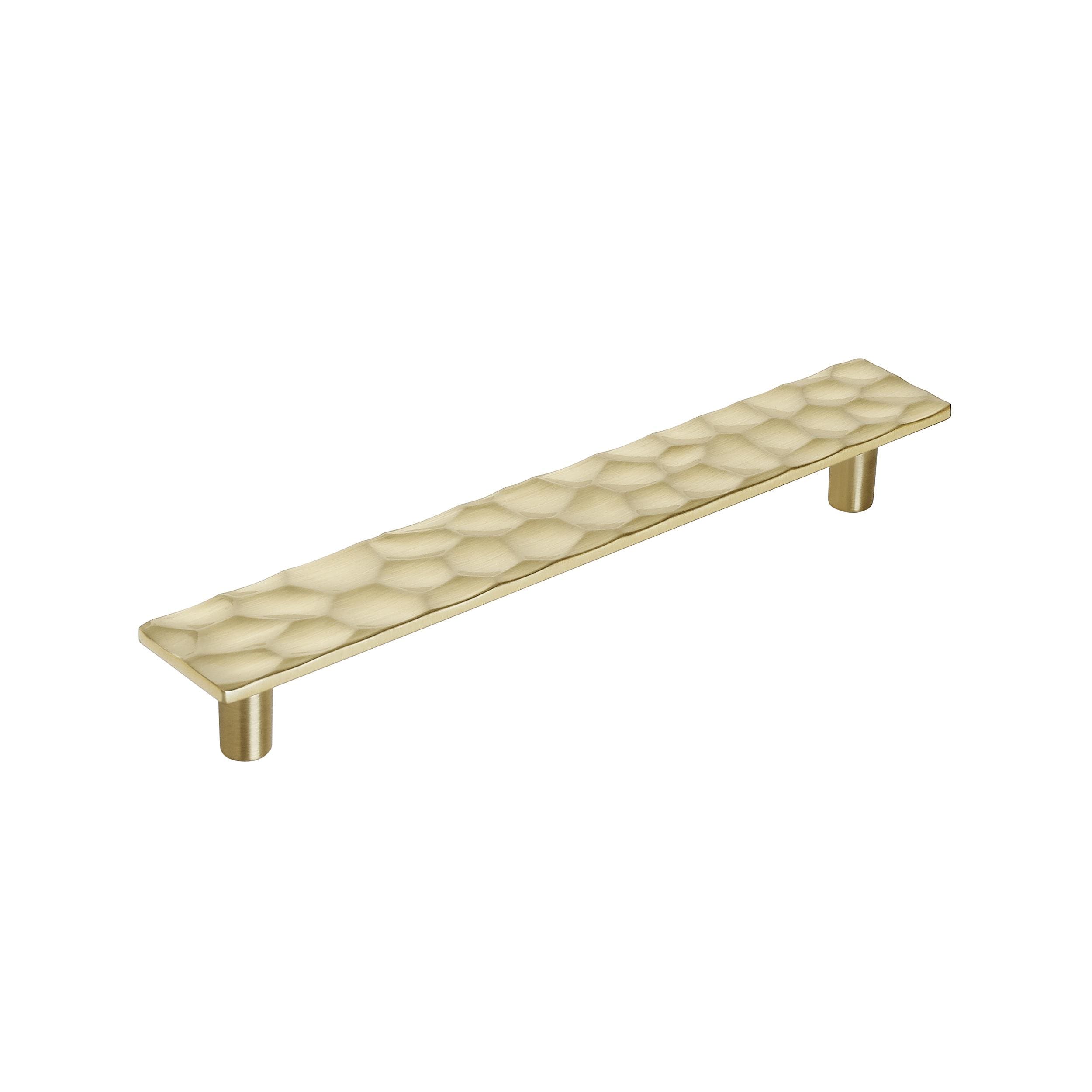 Amerock BP36824BBZ Kamari 6-5/16-in , 160mm Center to Center Golden Champagne Rectangular Bar