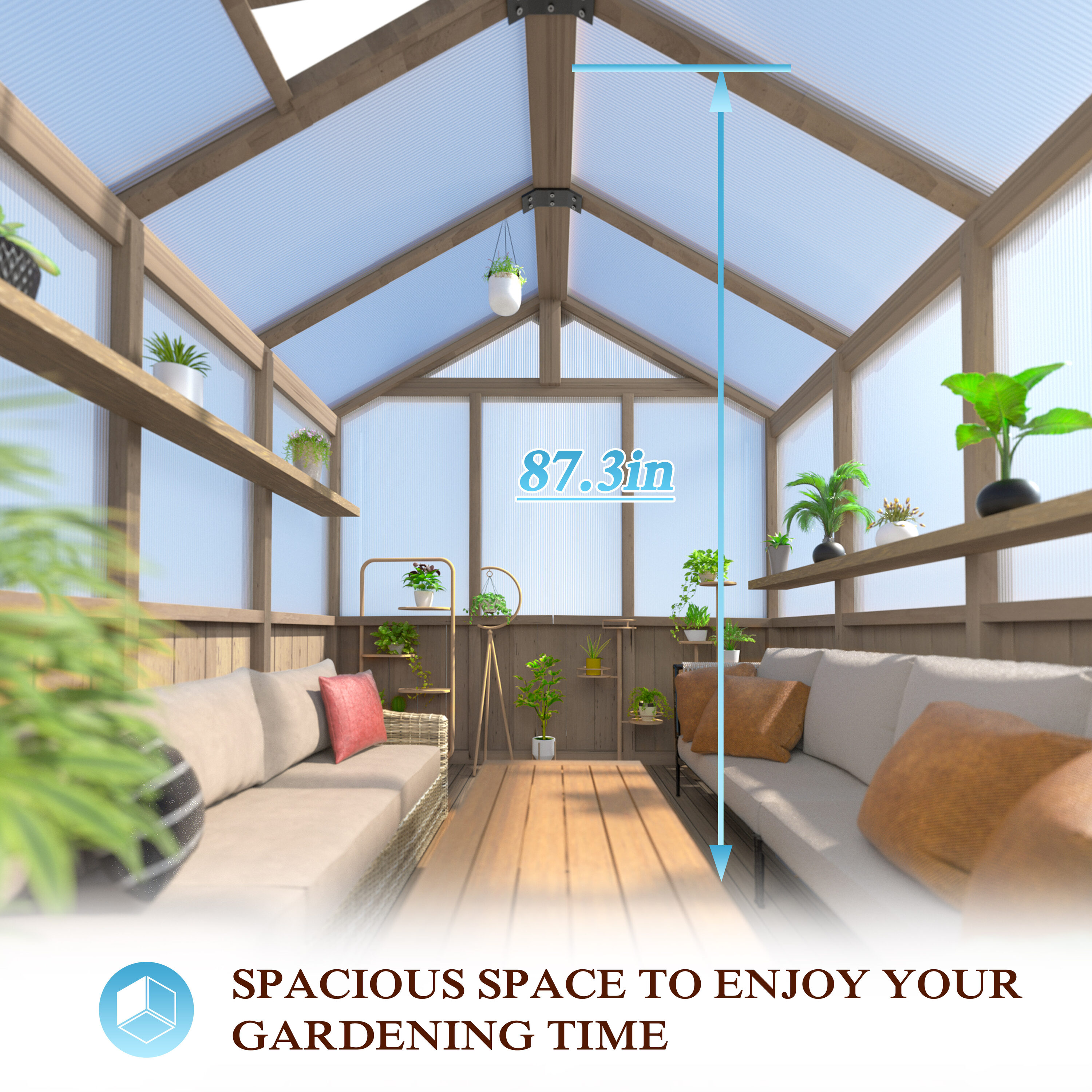 VEIKOUS PG0101-WD-53 greenhouses - View #6