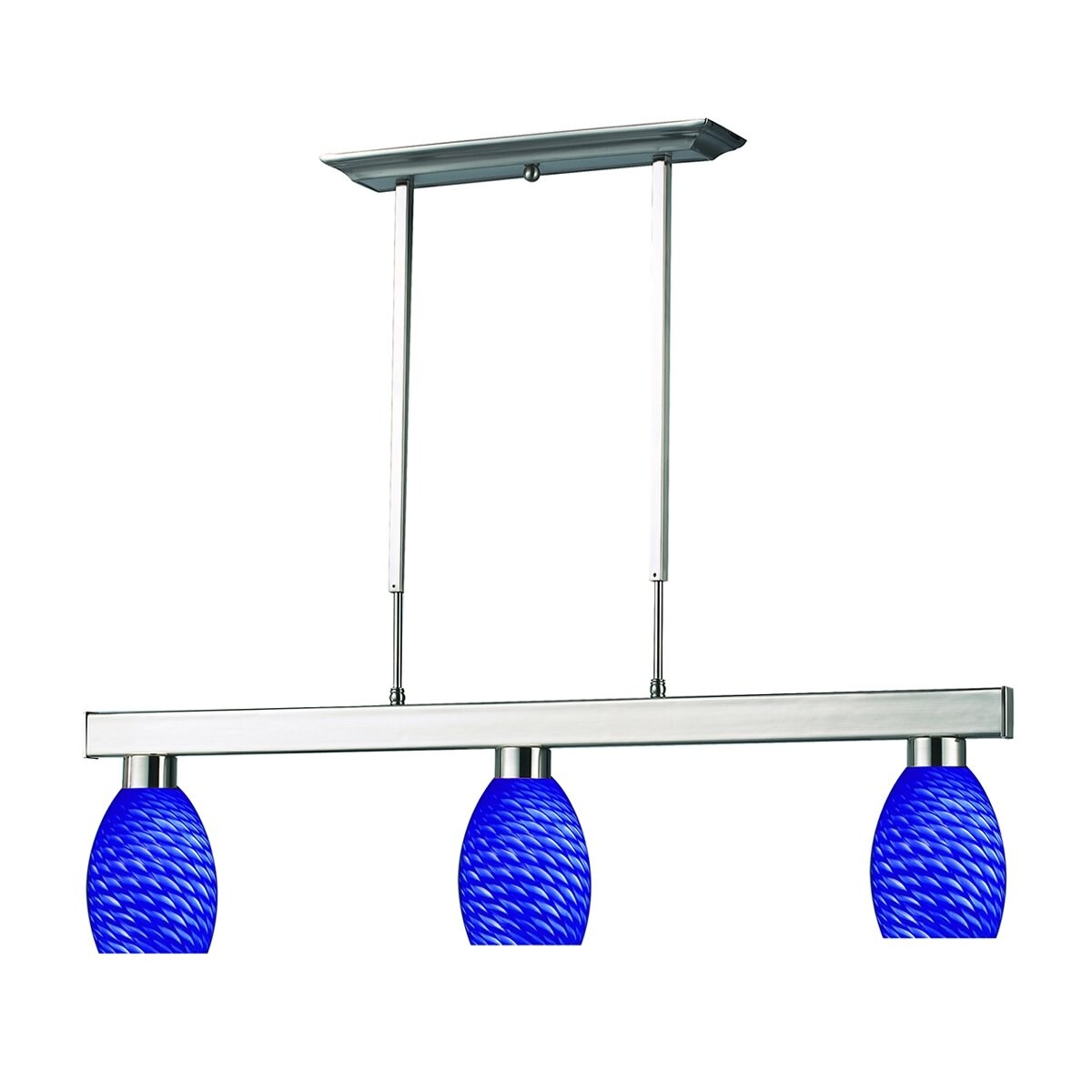 Z-Lite 152BN-131BLUE Cobalt Brushed nickel Incandescent Medium base (E-26) Pool Table Lighting
