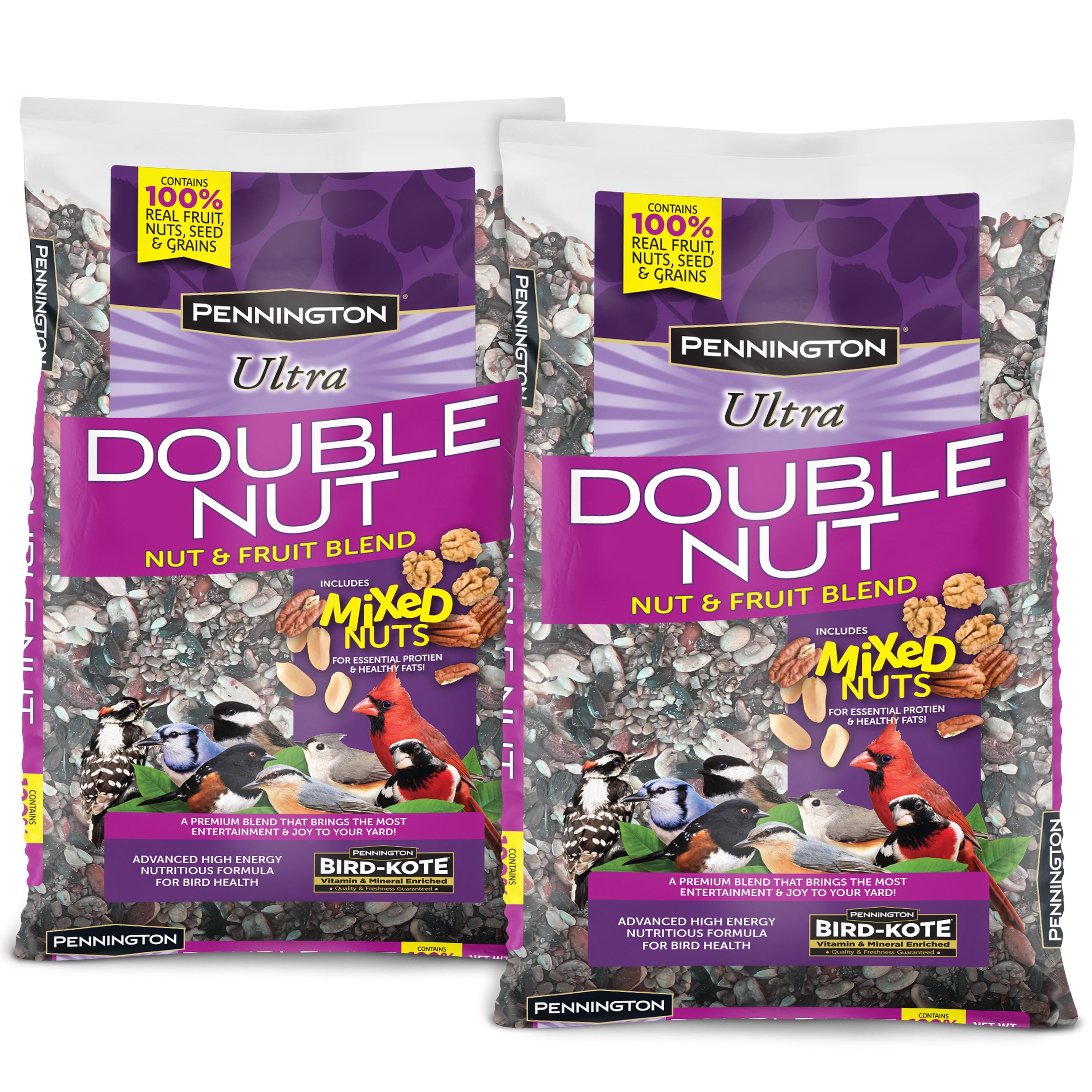Pennington 100552023 Ultra Double Nut and Fruit Twin Pack Nut and fruit Bird seed 10 Pound(s)