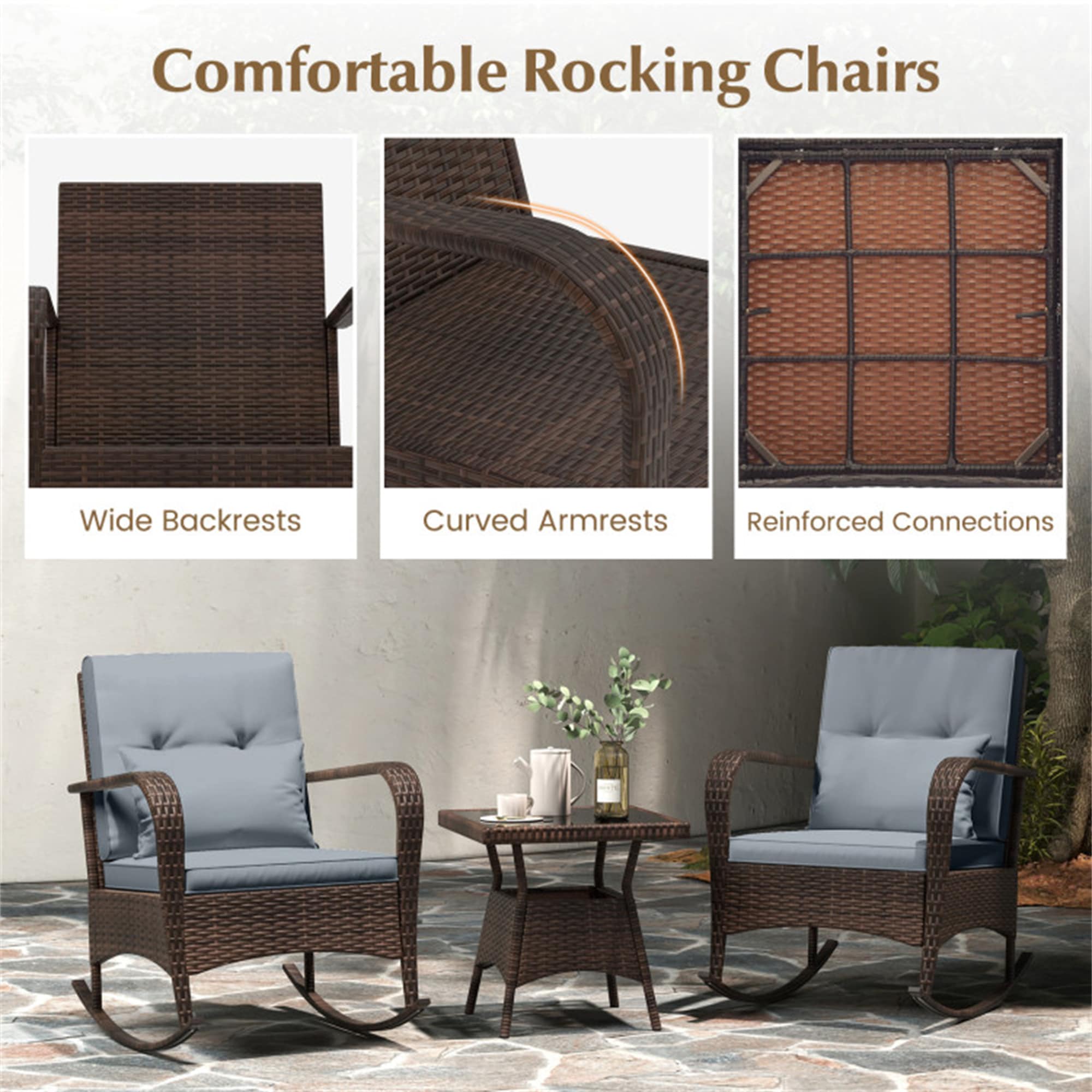 BABOOM BOM-71689GR-CO Patio-Conversation-Sets - View #9