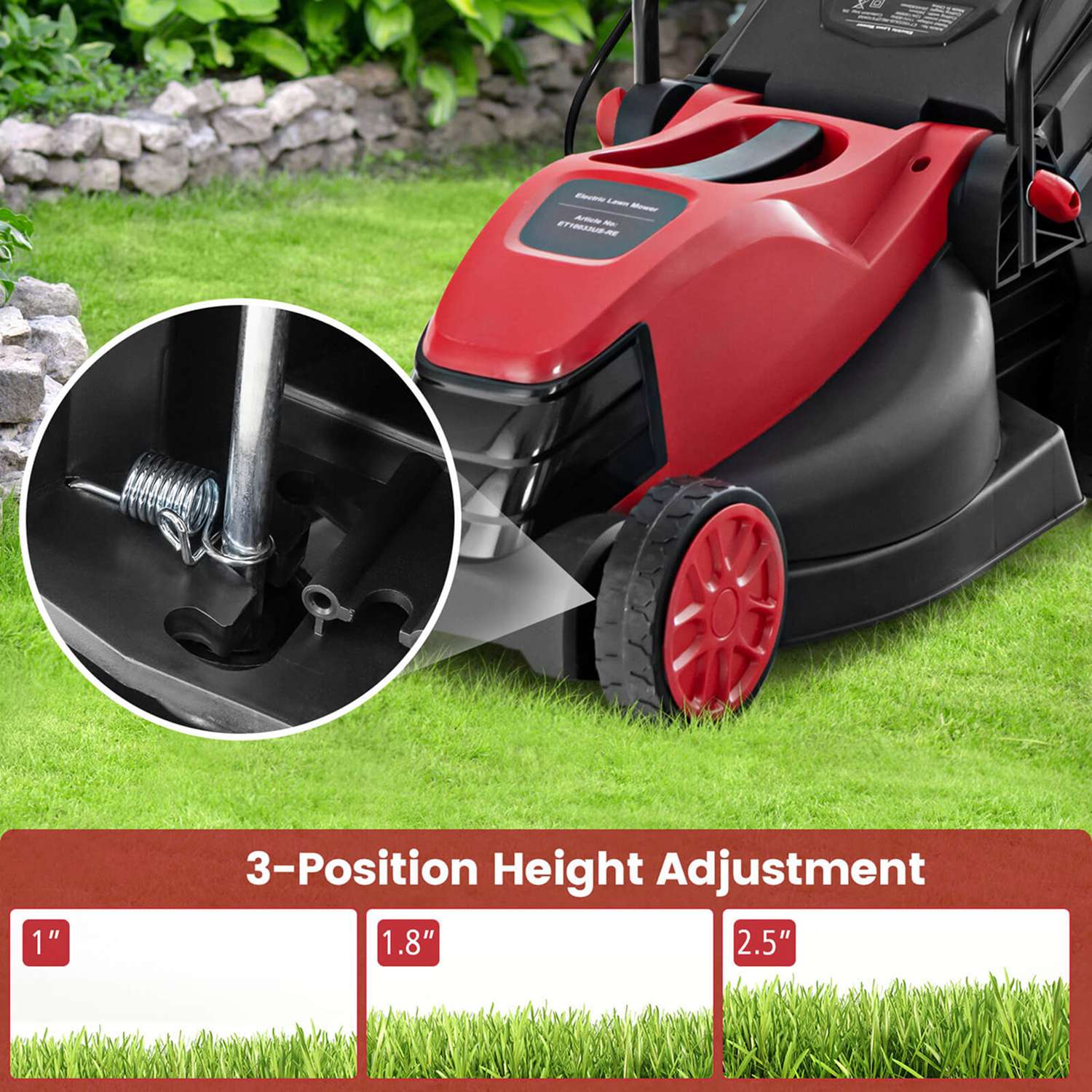 Costway HCST00857 Push-Mower-Electric - View #8