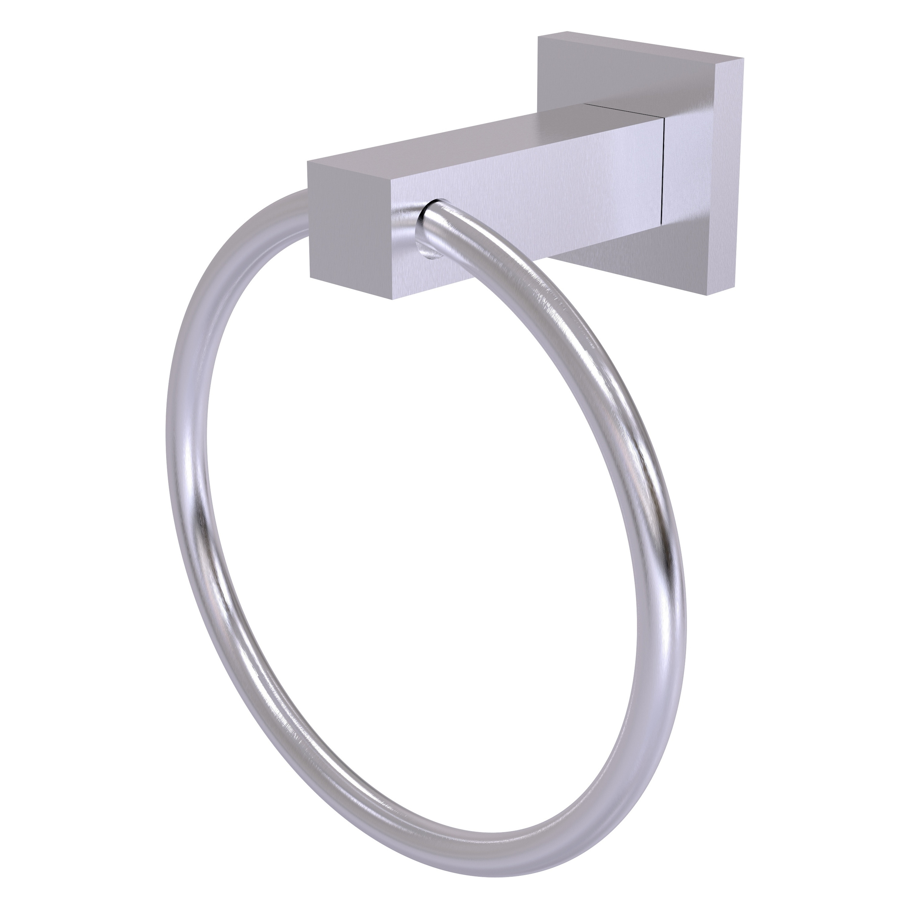 Allied Brass MT-16-SCH Montero Satin Chrome Wall mount Single Towel Ring