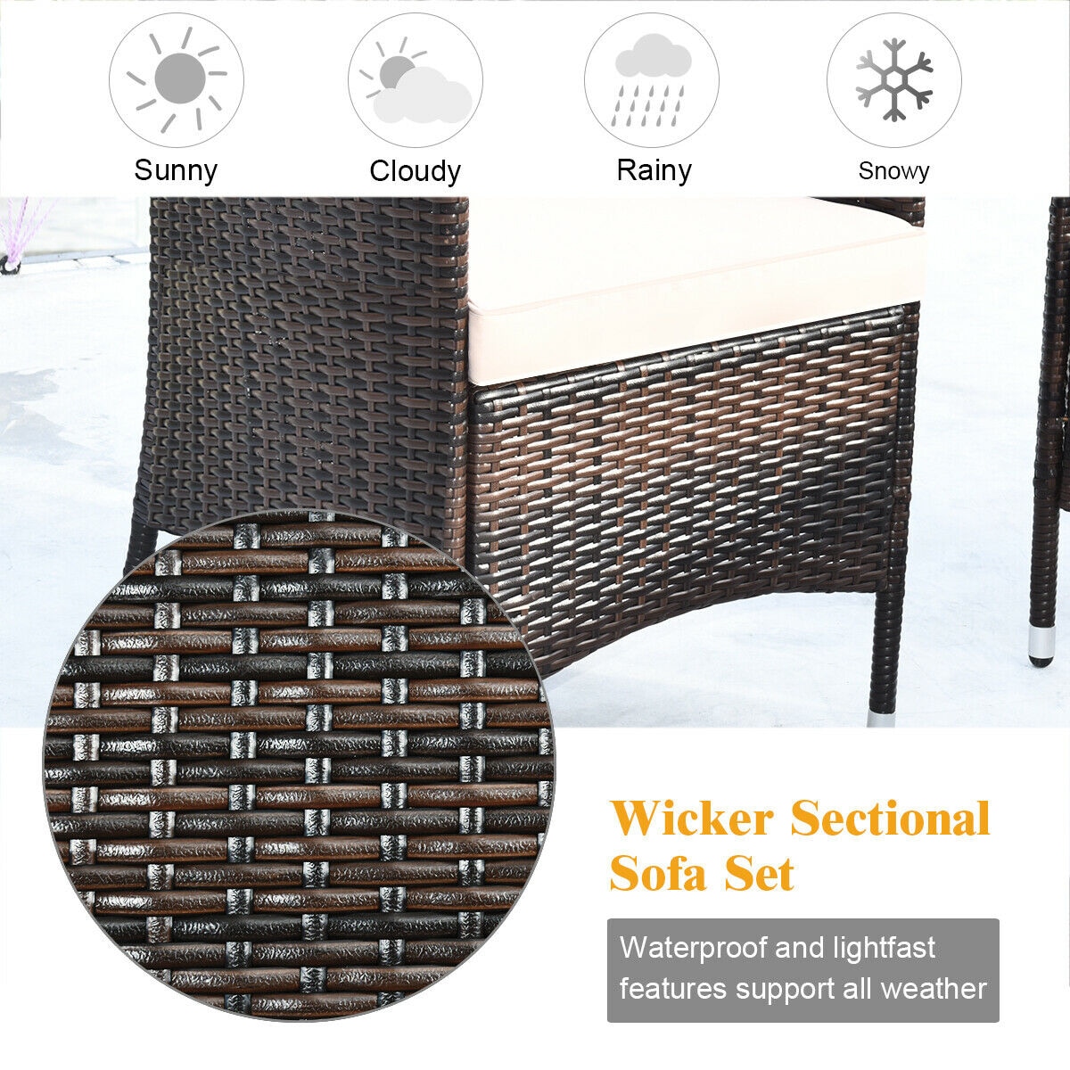 Clihome CWCH-HW63214 Patio-Conversation-Sets - View #7
