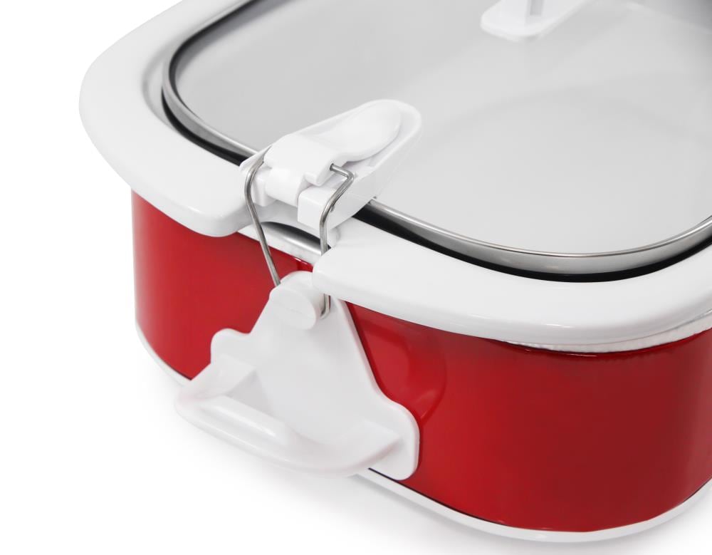 Elite Gourmet Casserole Slow Cooker with Locking Lid - Red, 3.5 qt -  Dillons Food Stores