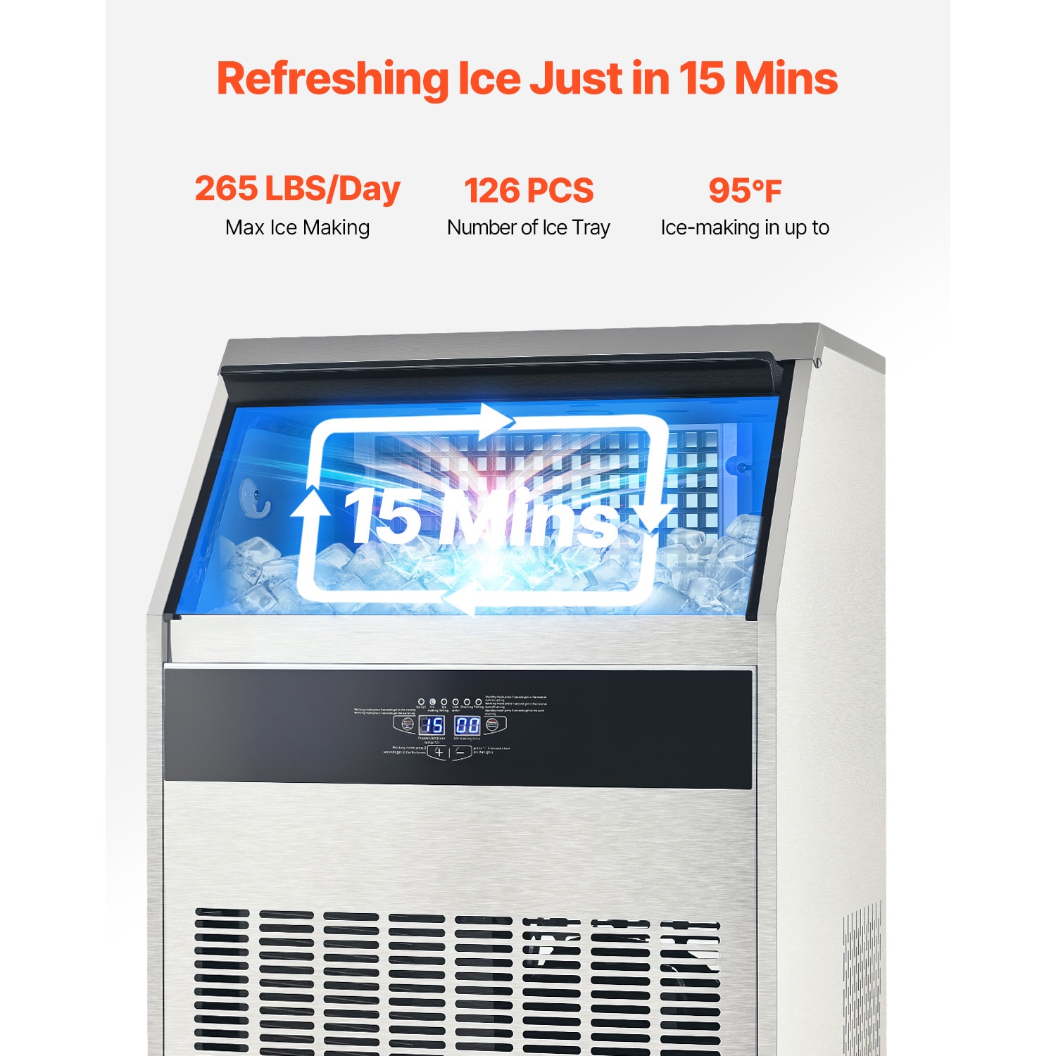 VEVOR F74CUFT28INCH3LULV1 Ice-Makers - View #3