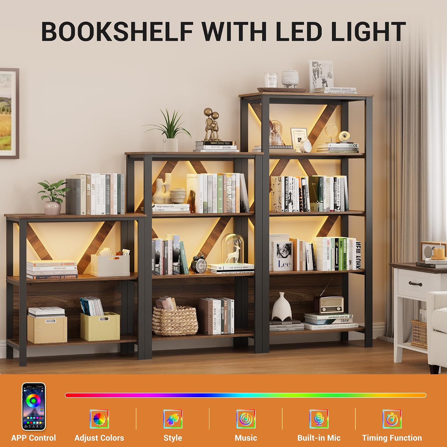 GAOMON CQC-MJRKWV-7IAX bookcases - View #5