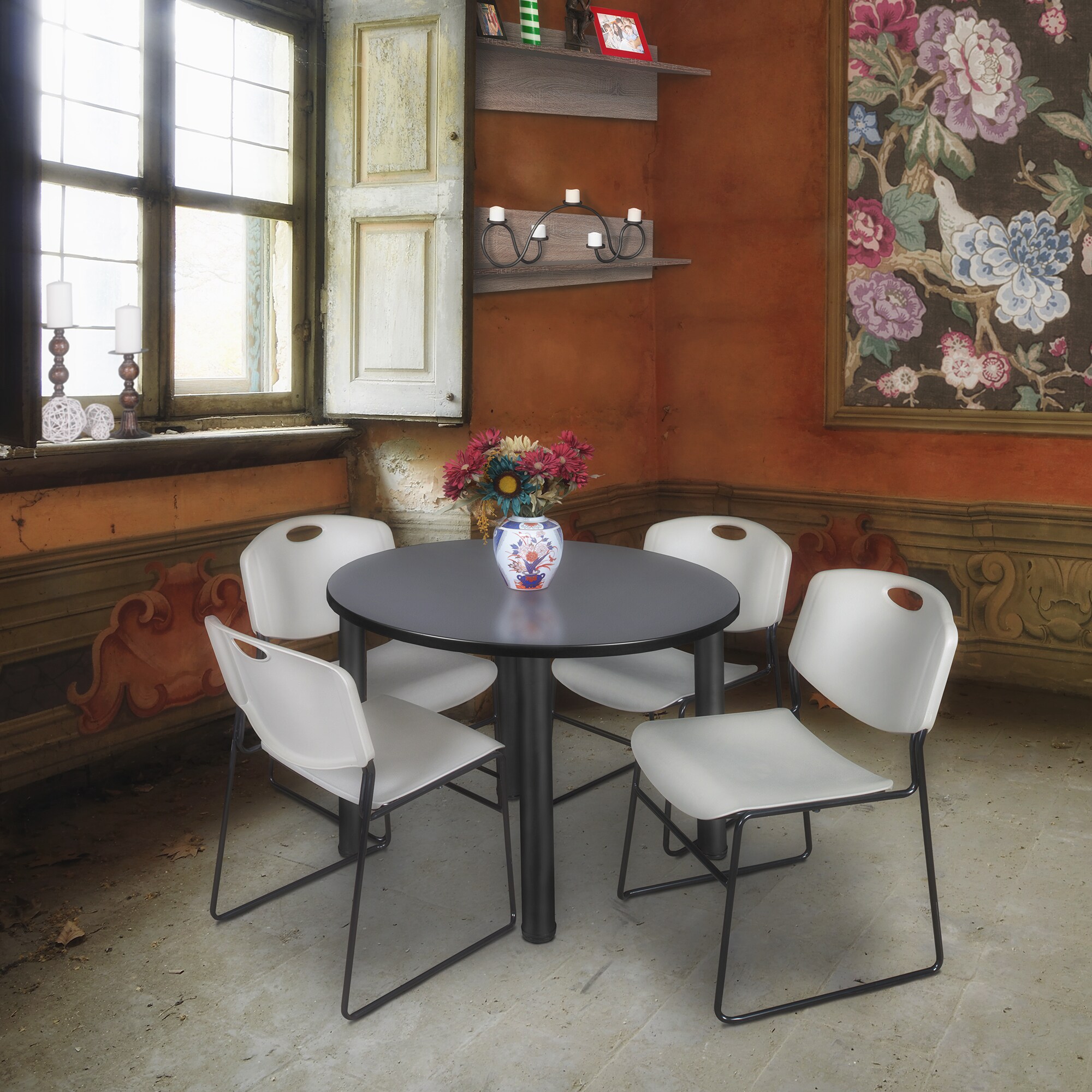 Regency TB48RNDGYBPBK44GY Office-Tables - View #7