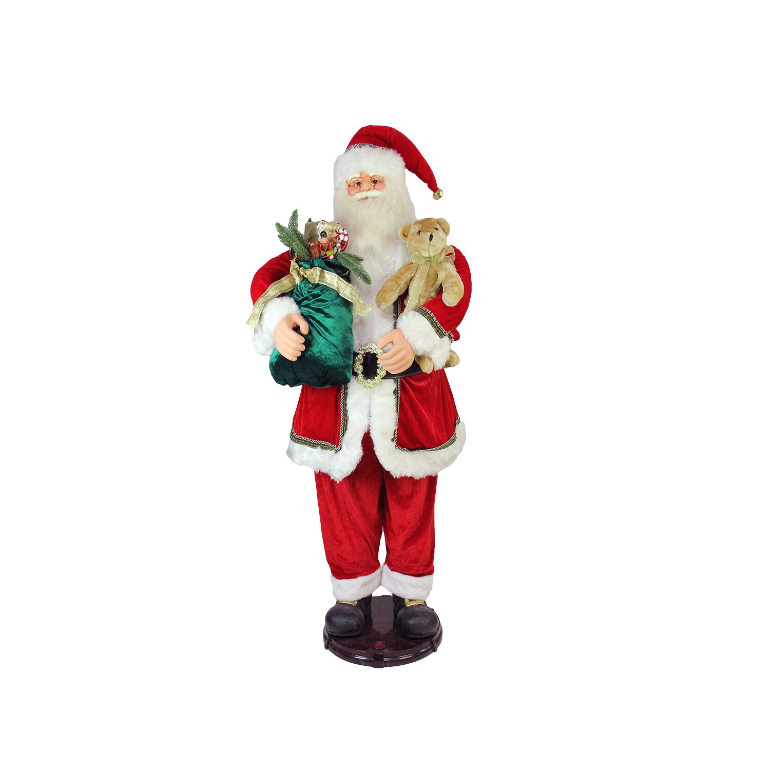 Northlight 60-in Musical Animatronic Figurine Santa Battery-operated ...