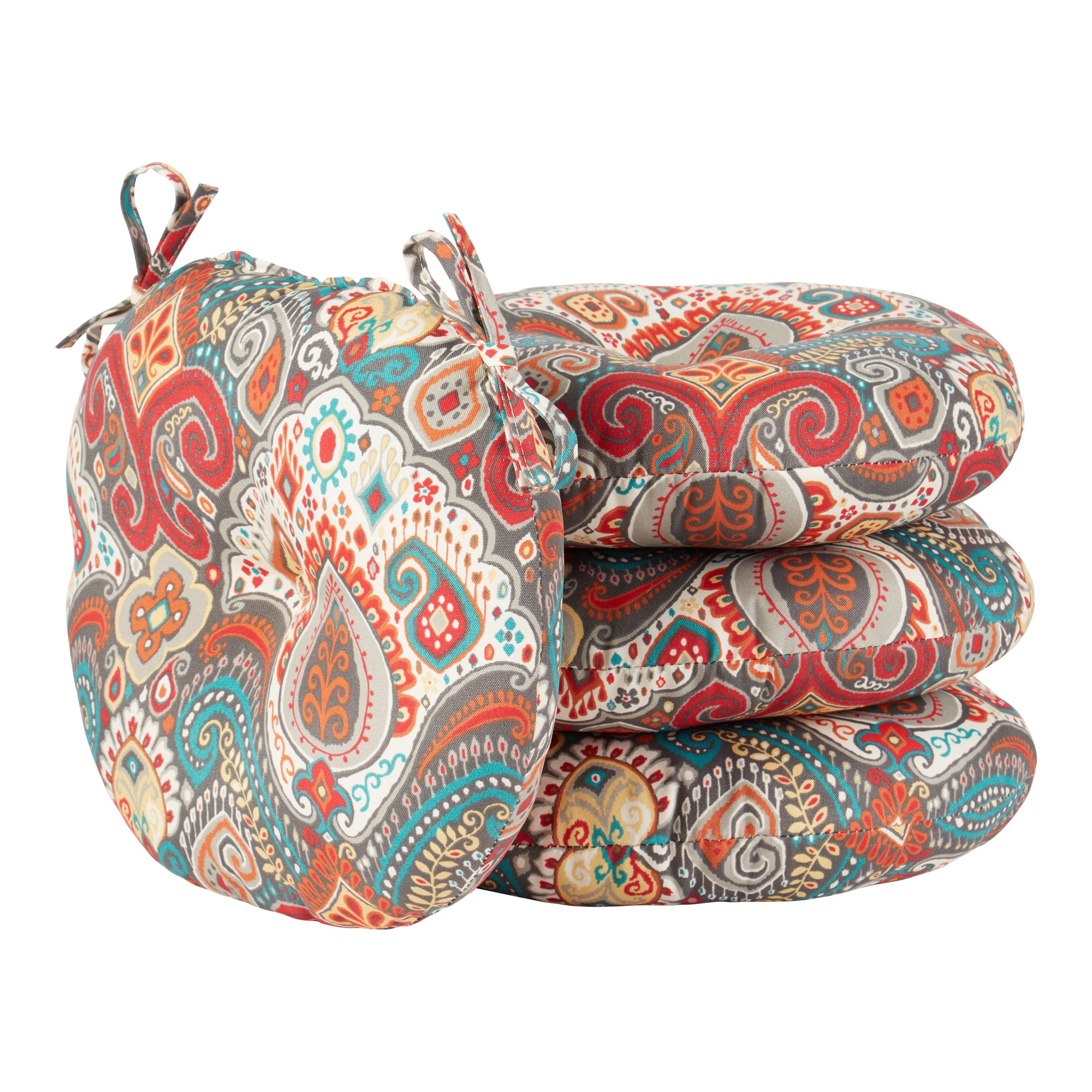 Greendale Home Fashions OC6816S4-ASBURYPARK 15-in x 15-in 4 -Piece Asbury Park Patio chair cushion