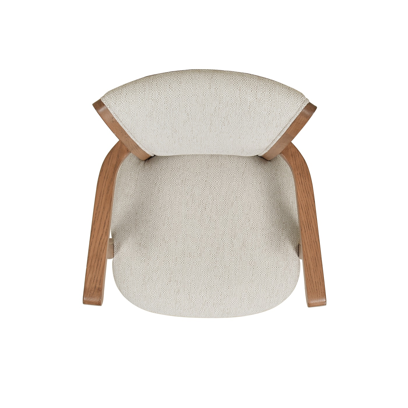 Williams 31'' White Leather Swivel Bar Stool with Oak Armrests