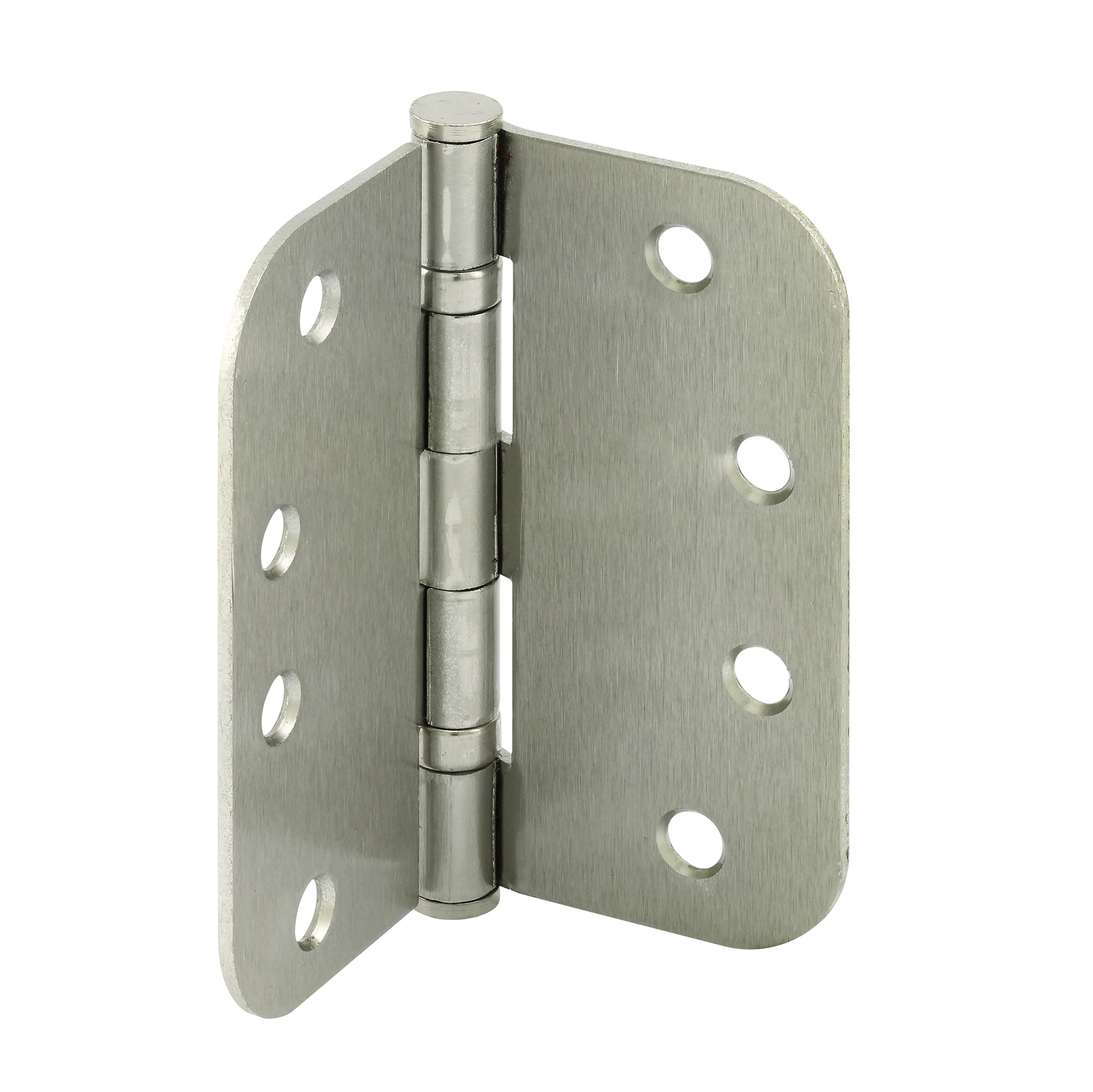Prime-Line U 1157053 4-in H x 5/8-in Radius Satin Nickel Barrel Interior/Exterior Door Hinge 3 -Pack