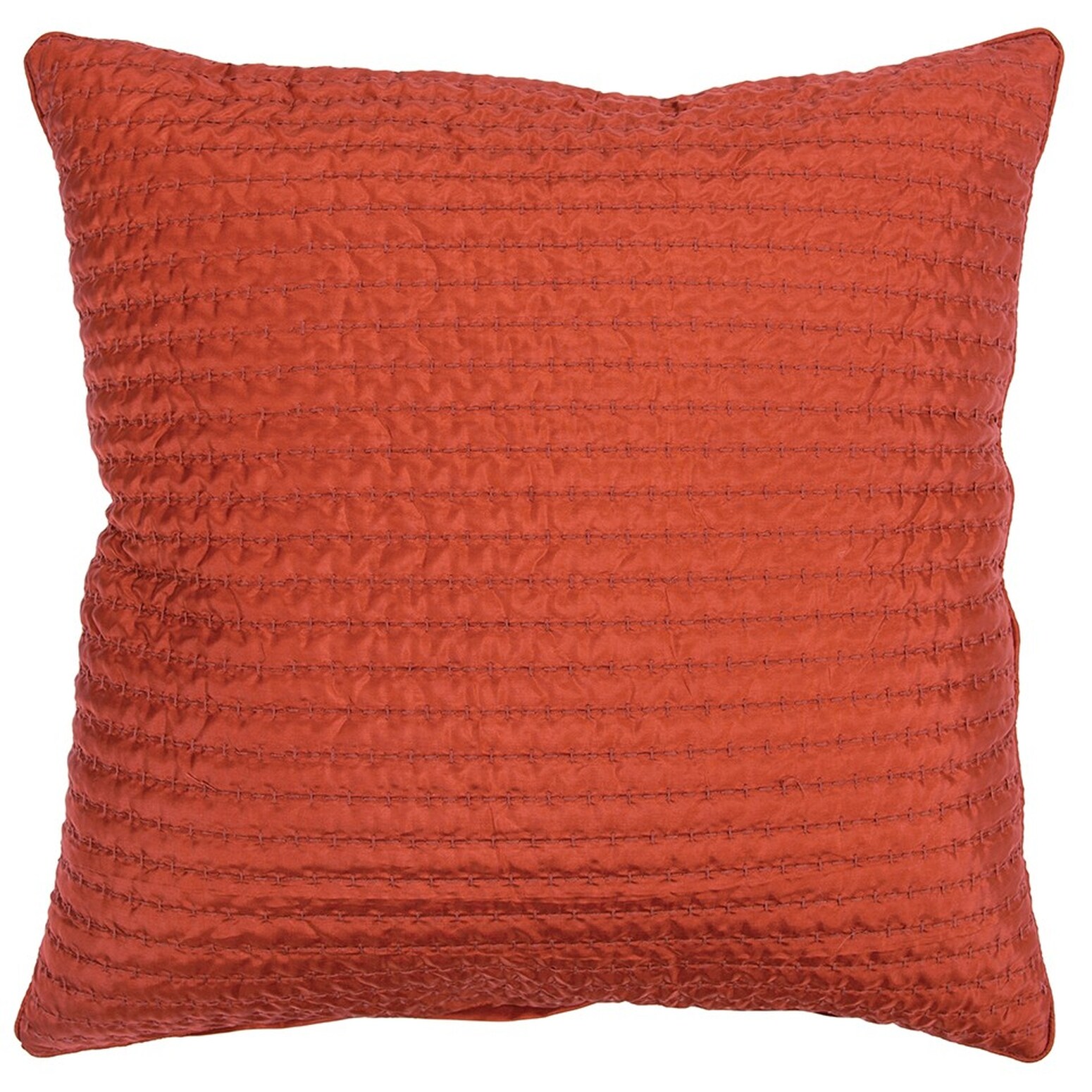HomeRoots 4000403369 22-in x 22-in Orange Square Indoor Decorative Pillow