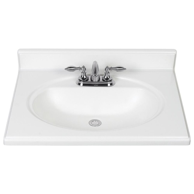 Single Sink Bathroom Vanity Top, 25 White Bathroom Vanity Top
