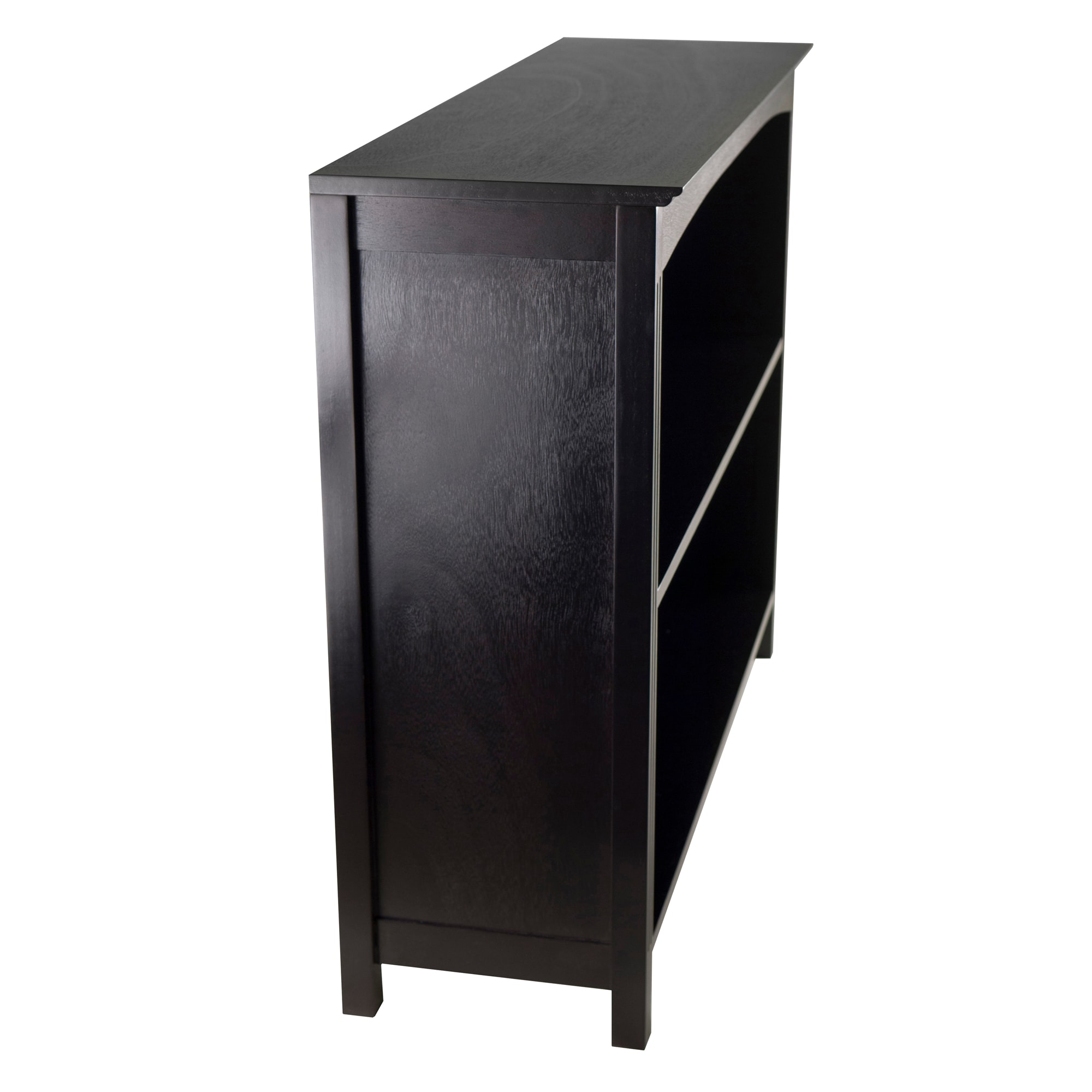 Terrace 3-Tier Espresso Wood Storage Shelf, 37" Wide