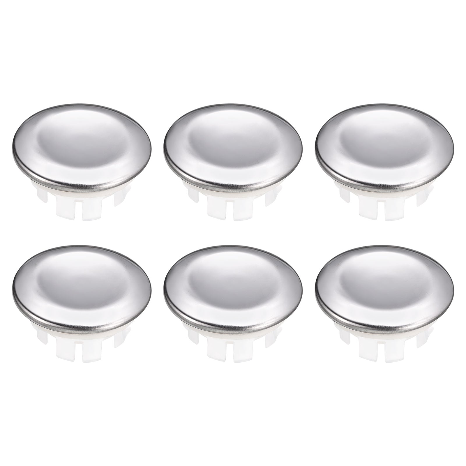 Unique Bargains - 6pcs Sink Trim Overflow Cover Sink Overflow Rings Metal Bathroom Kitchen Basin...