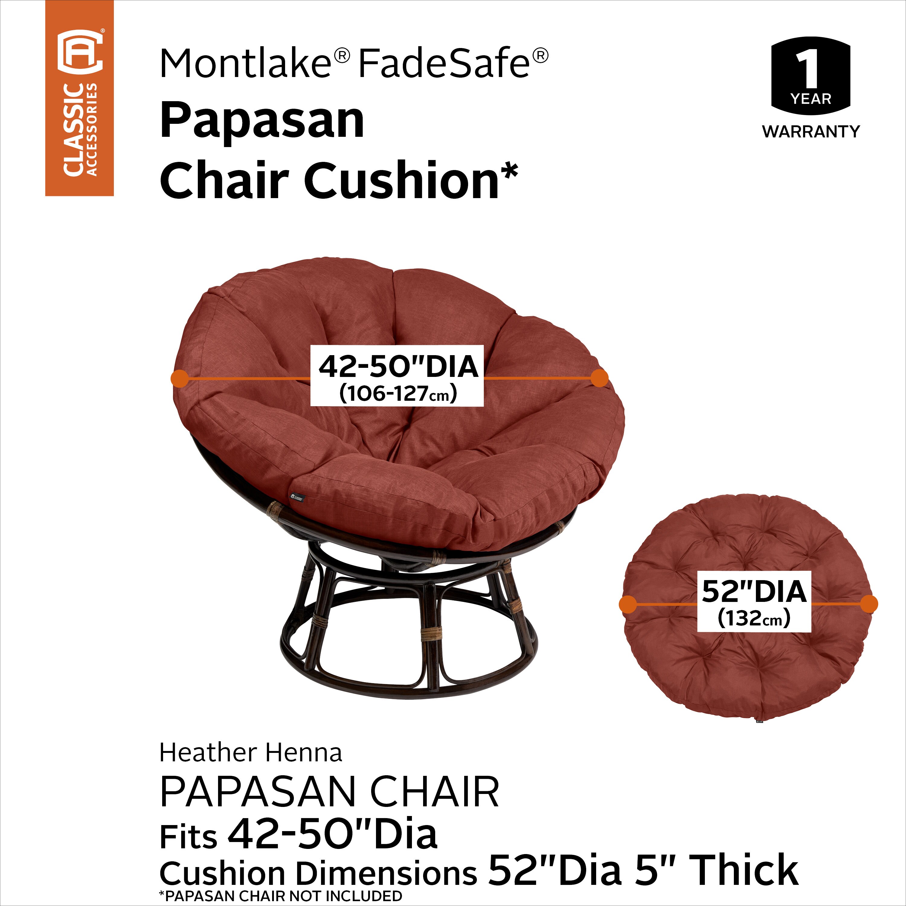 Classic Accessories 60-539-046601-EC Indoor-Chair-Cushions - View #5