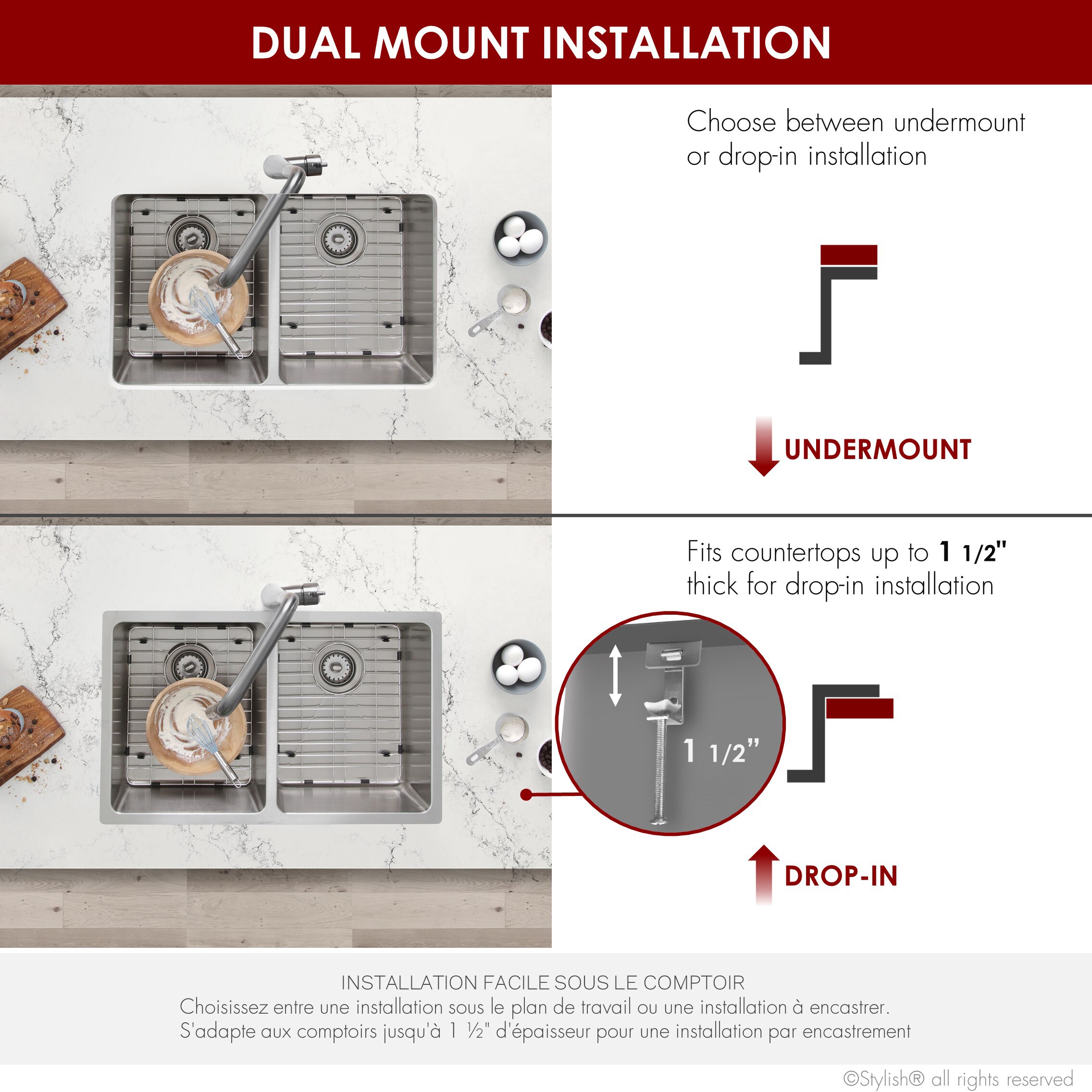 Stylish S-401G1 Kitchen-Sinks - View #10