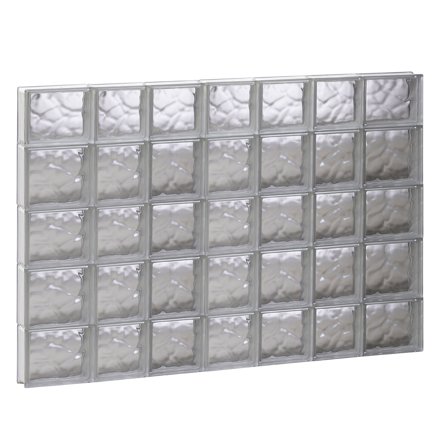 Redi2set wavy glass 44 25 in x 32 75 in frameless replacement glass
