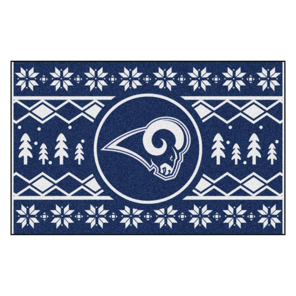 FANMATS 5839 Los Angeles Rams All-Star Rug - 34 in. x 42.5 in. Sports Fan  Area Rug, Home Decor Rug and Tailgating Mat