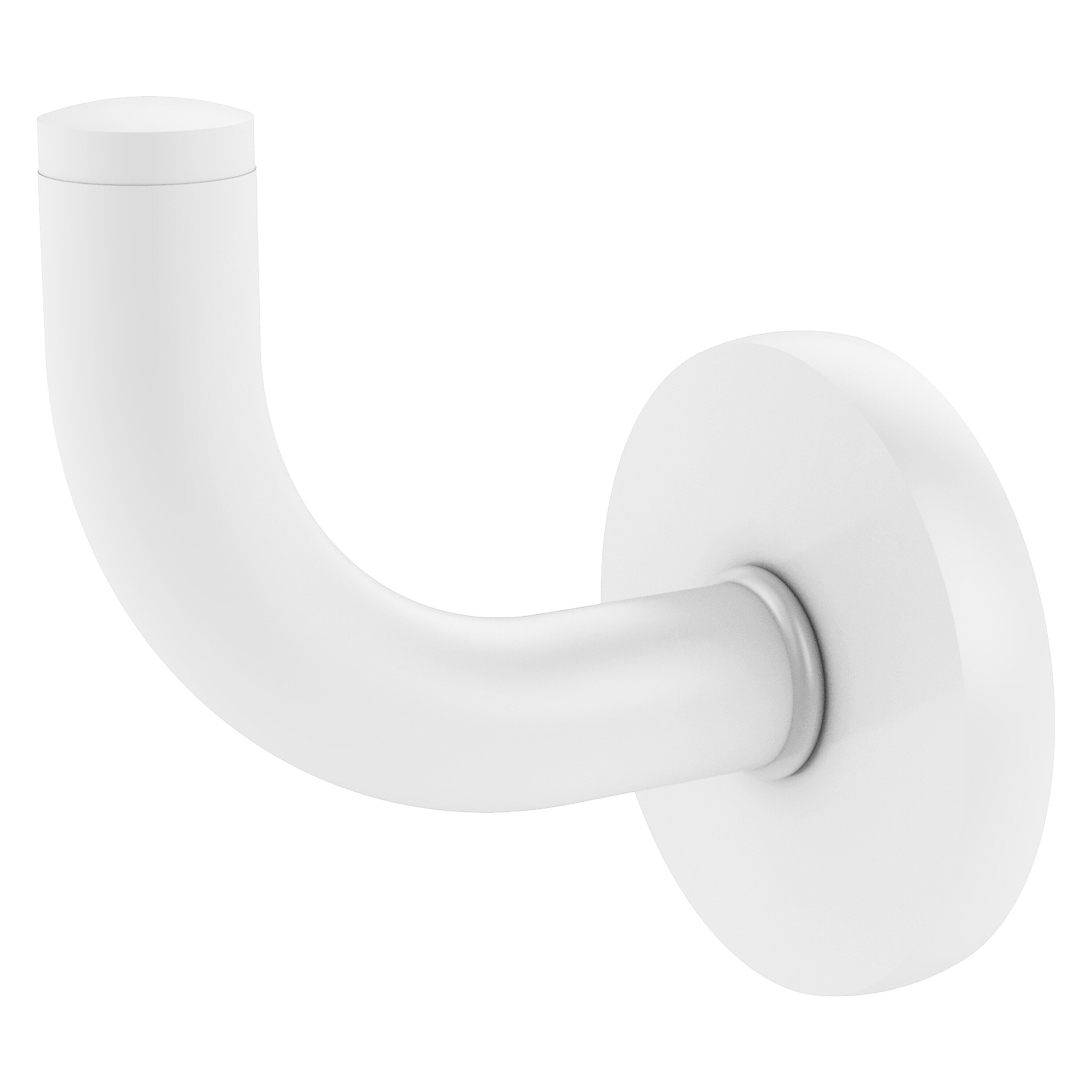 Allied Brass RM-20-WHM Remi Matte White Single -Hook Wall mount Towel Hook