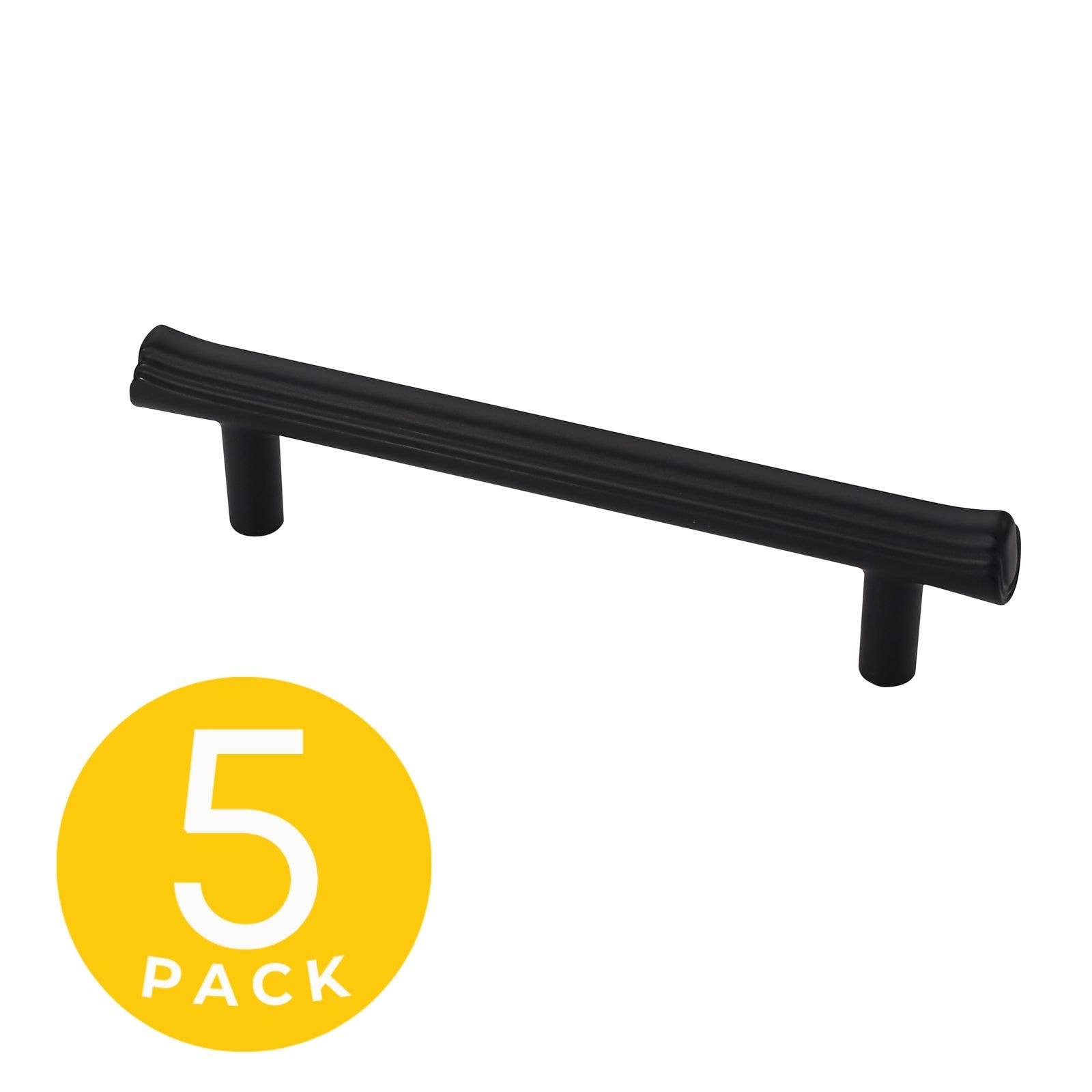 Sapphire SP-2214-96-BK-5 Eclipse 3-3/4-in , 96mm Center to Center Black Rectangular Bar 5 -Pack