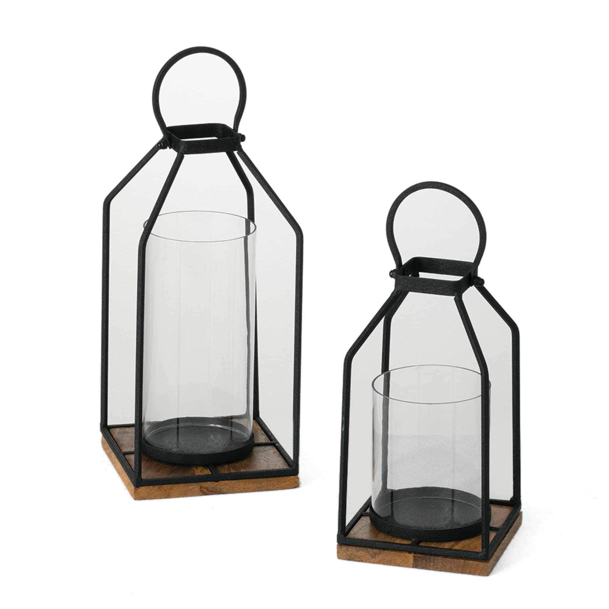 Sullivans MET1638 2 -Pack Black Iron Industrial Decorative object