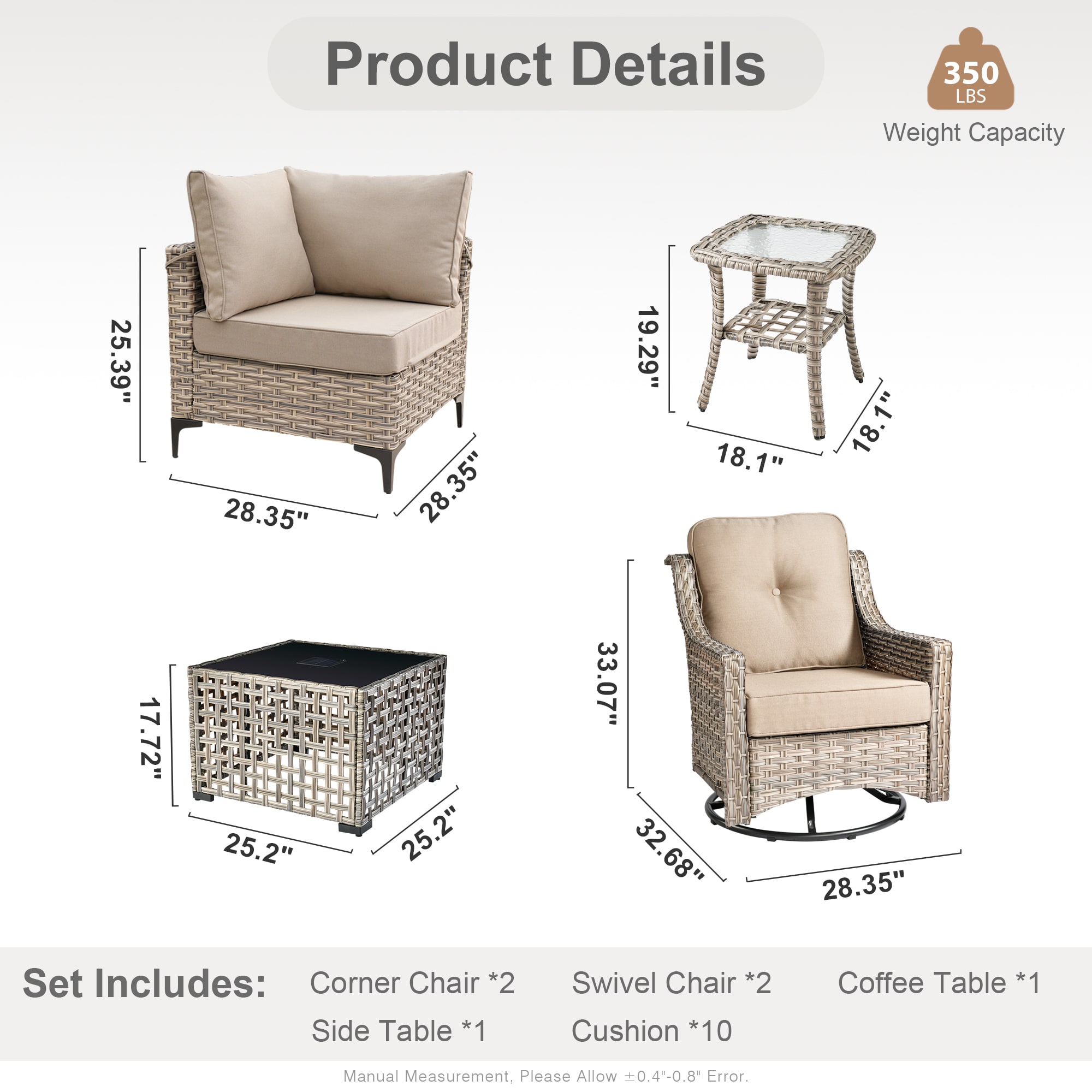 Caodoc L5-YZSKT606-1 Patio-Sofas-Daybeds - View #8