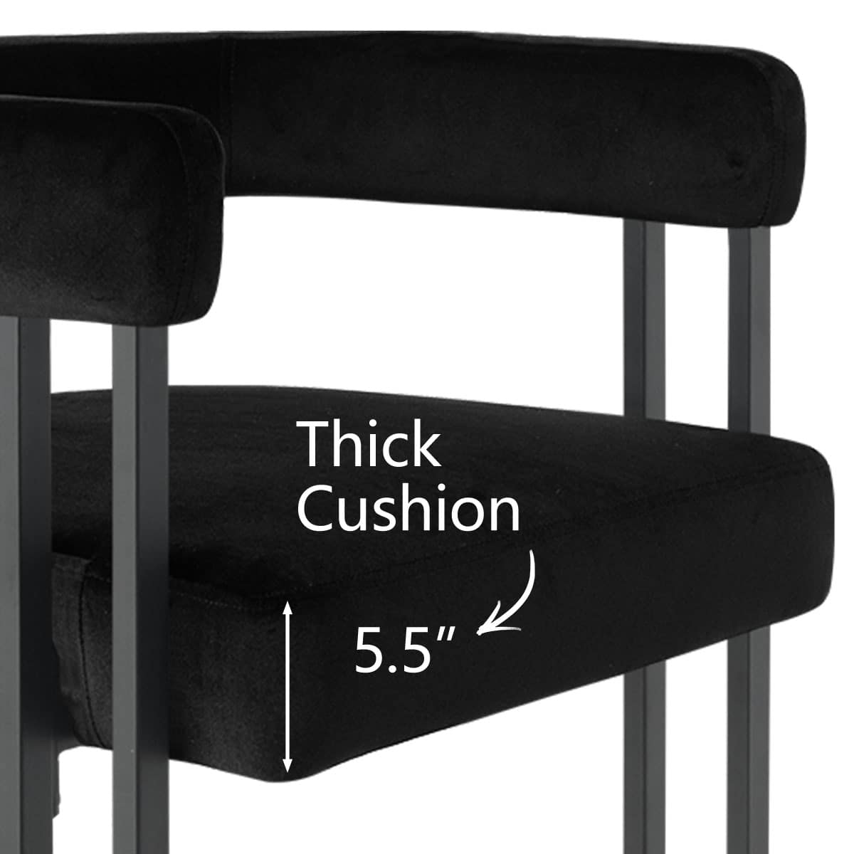 Maison Boucle MIA-C-V-BLACK-1PK stools - View #7
