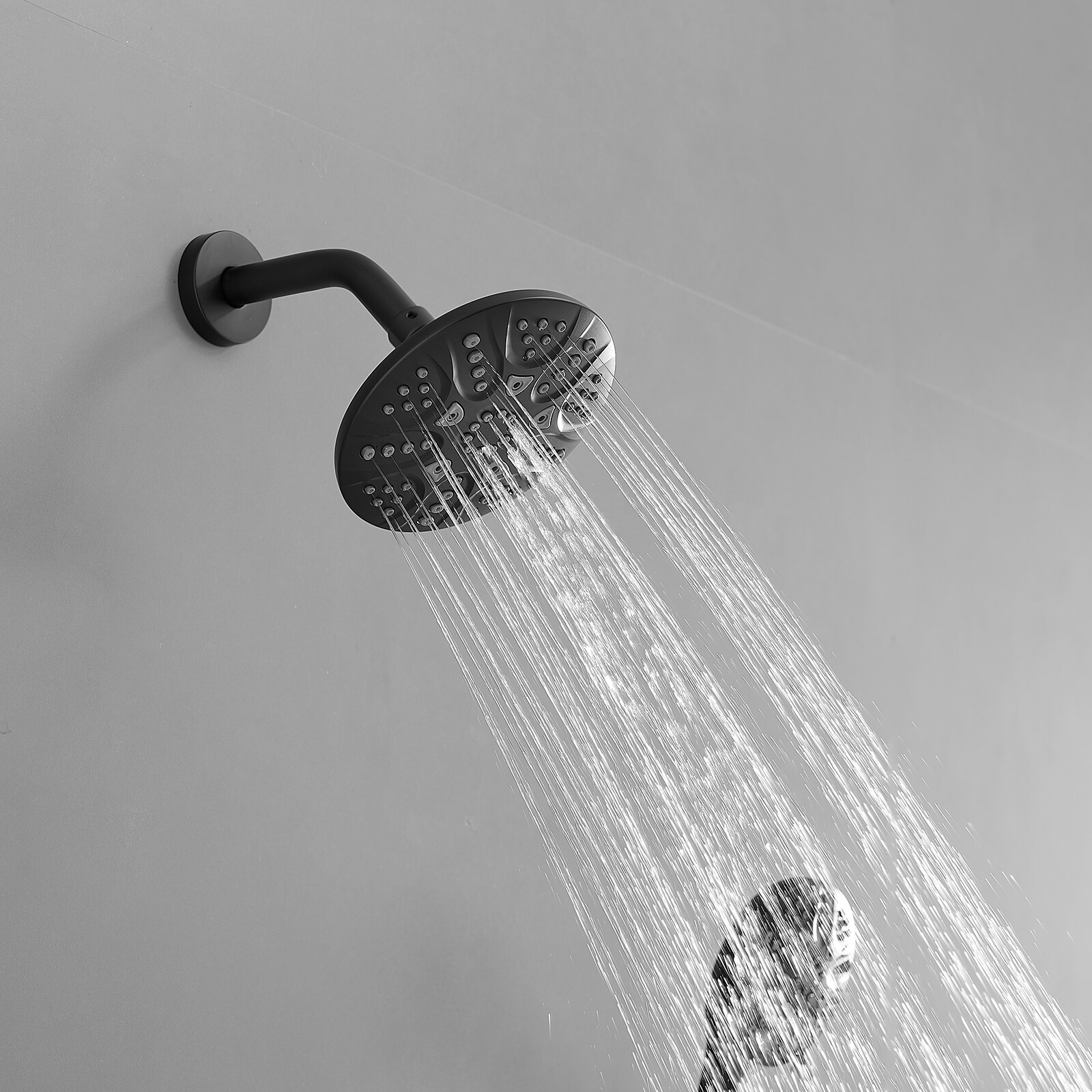 Matte Black Dual Function Rain Shower Faucet with Handheld