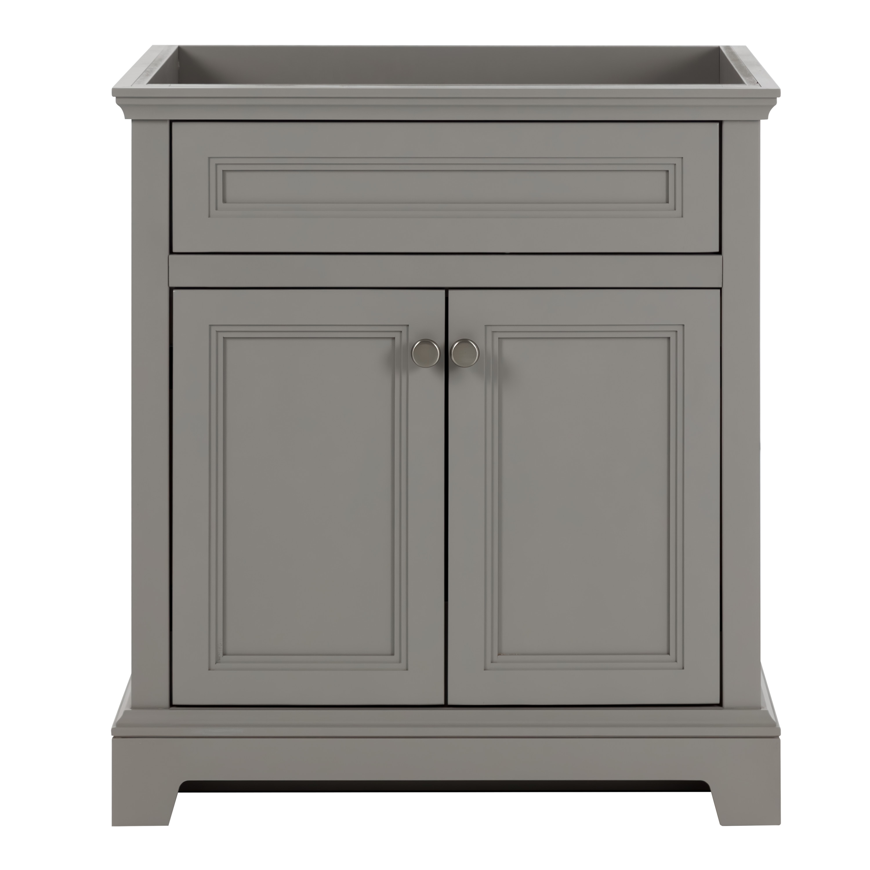 Style Selections MR30P1-NY Merrill 30-in Stone Gray Bathroom Vanity Base Cabinet without Top