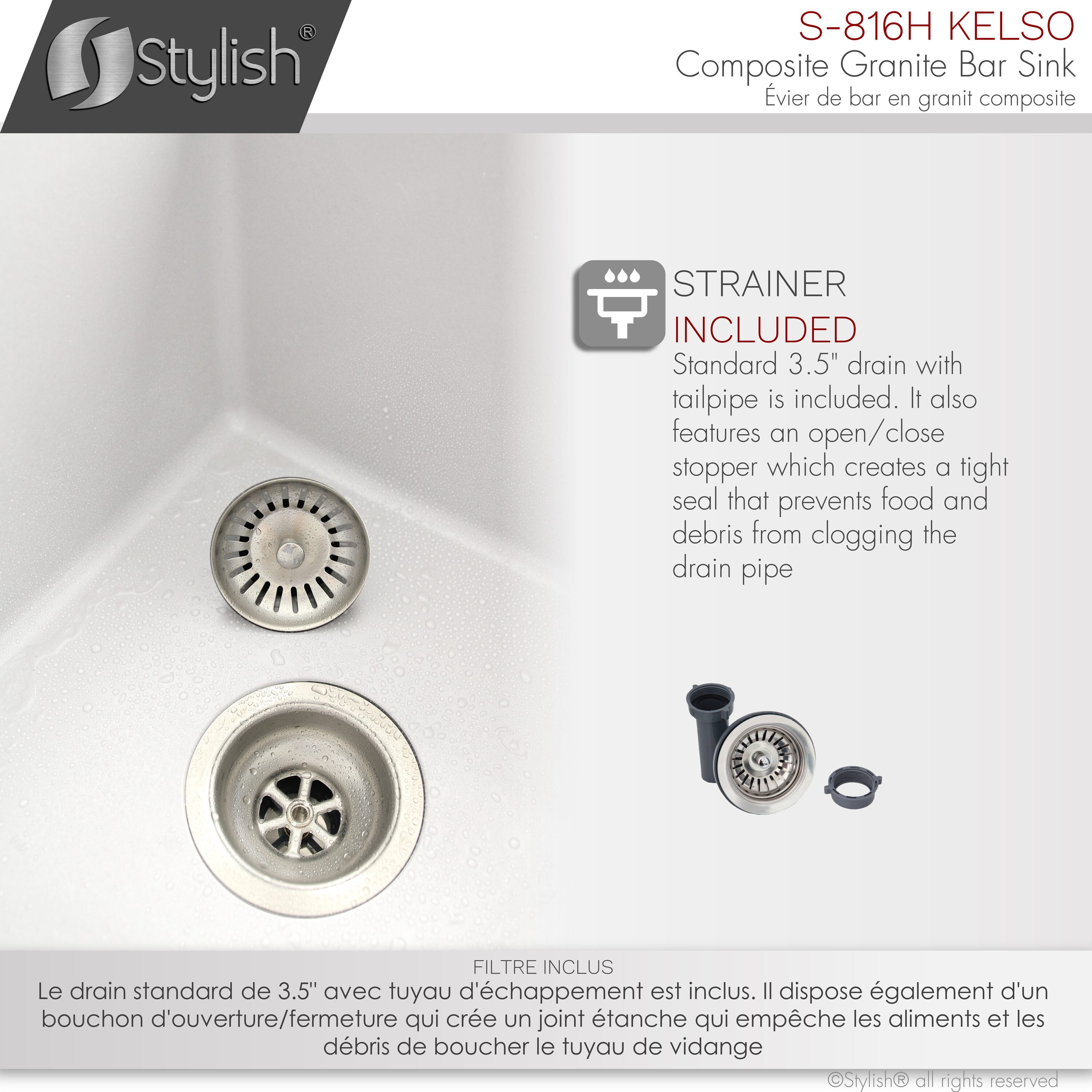Stylish S-816H1 Kitchen-Sinks - View #10
