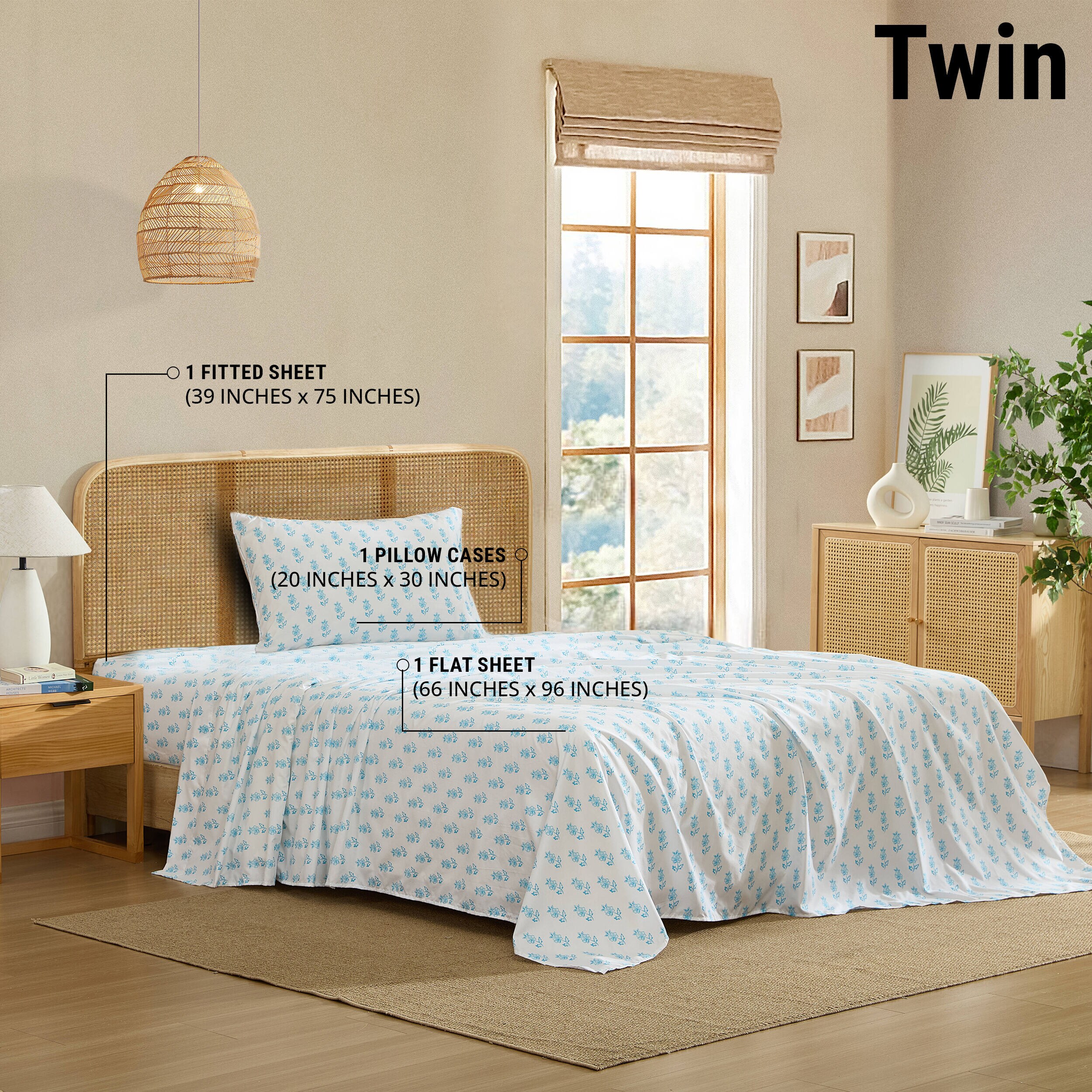 HLC.me BLUSNGL-TWN Sheet-Sets - View #3