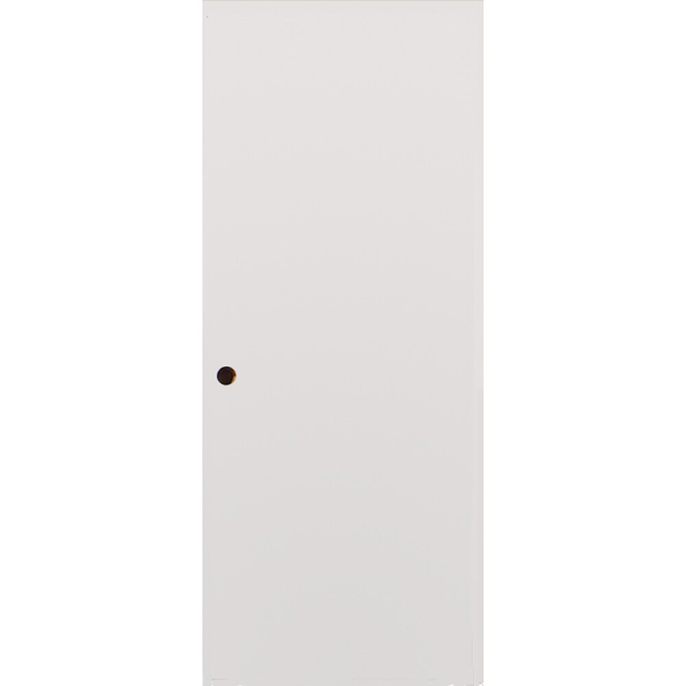 MMI DOOR 3068HMFLSB 36-in x 80-in Steel Universal Reversible Primed Fire Rated Front Door Hollow Core