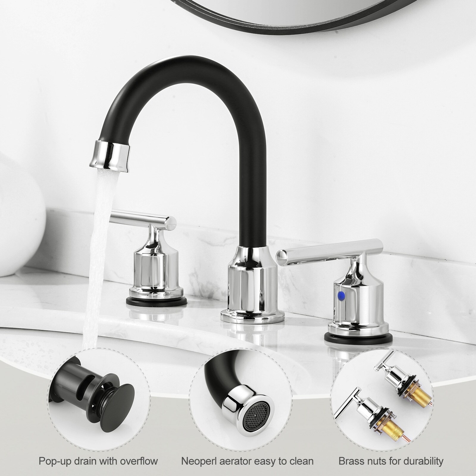 WOWOW 2320500CB Lavatory-Faucets - View #3