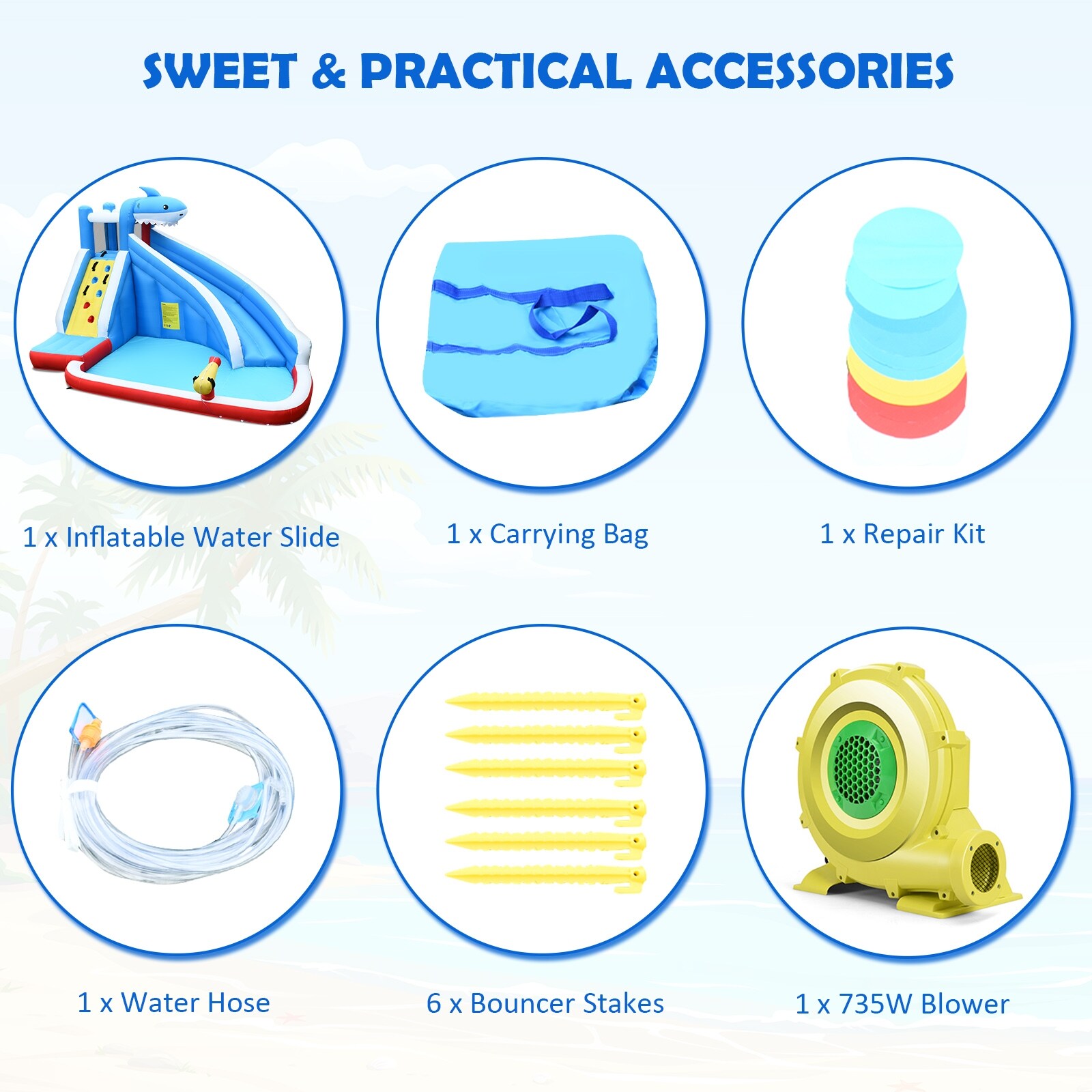 Slickblue D-CO-15907PO Bounce-Houses - View #2