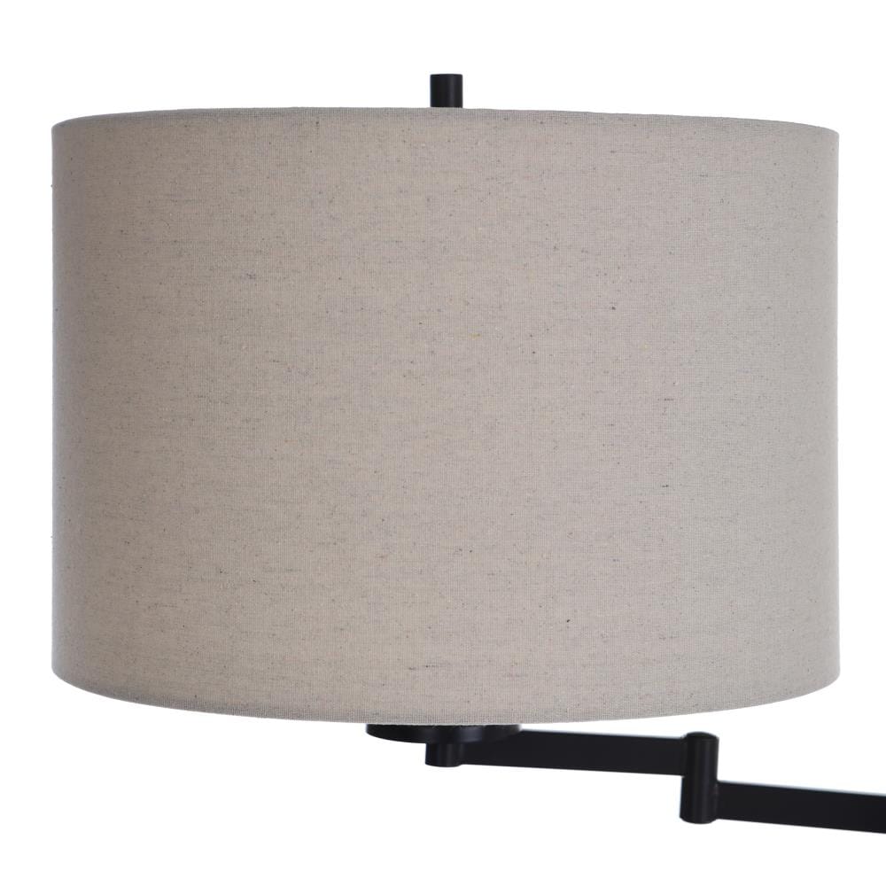 Madison Bronze Finish 61" Floor Lamp with Beige Shade - Adjustable