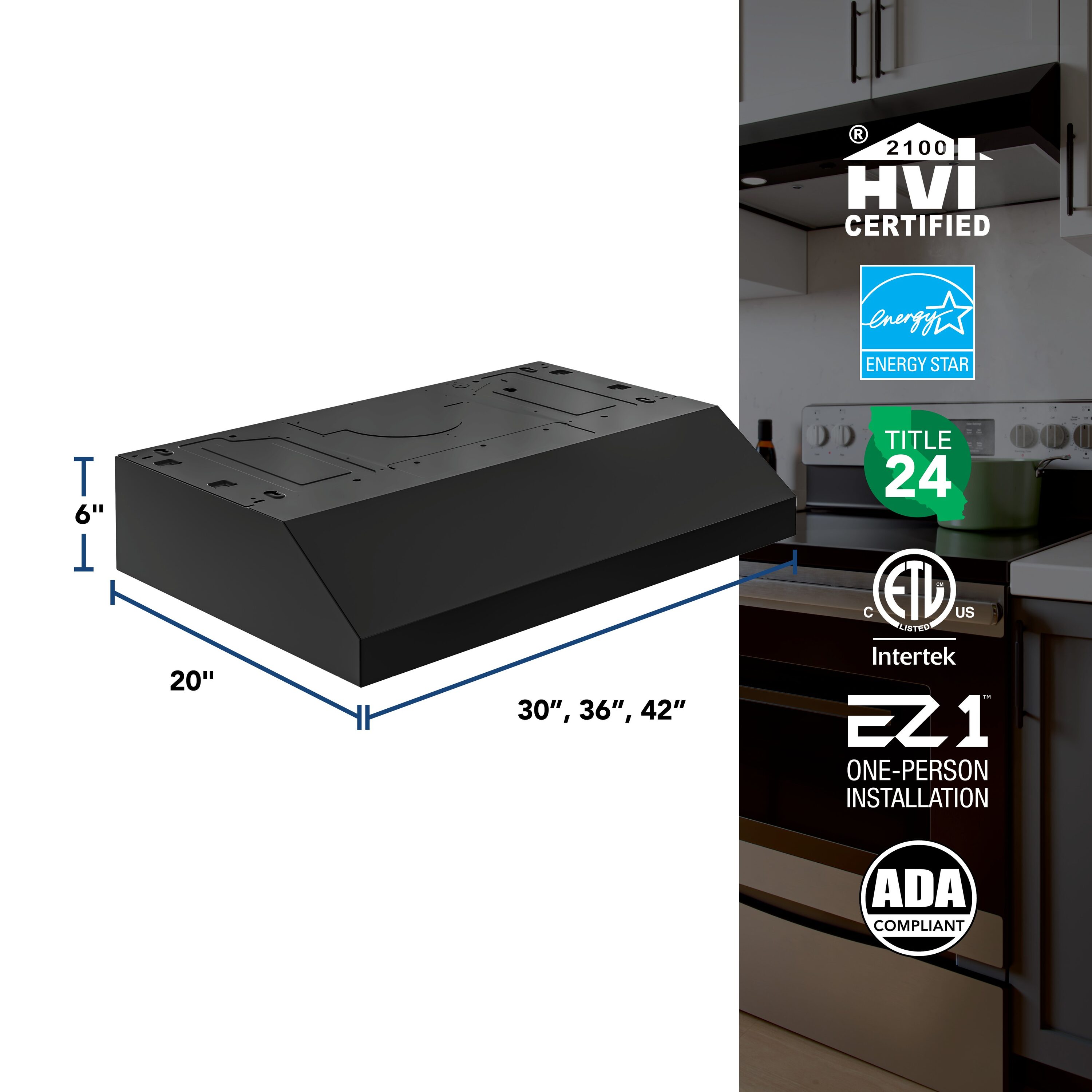 Broan GLA1303BL Undercabinet-Range-Hoods - View #5