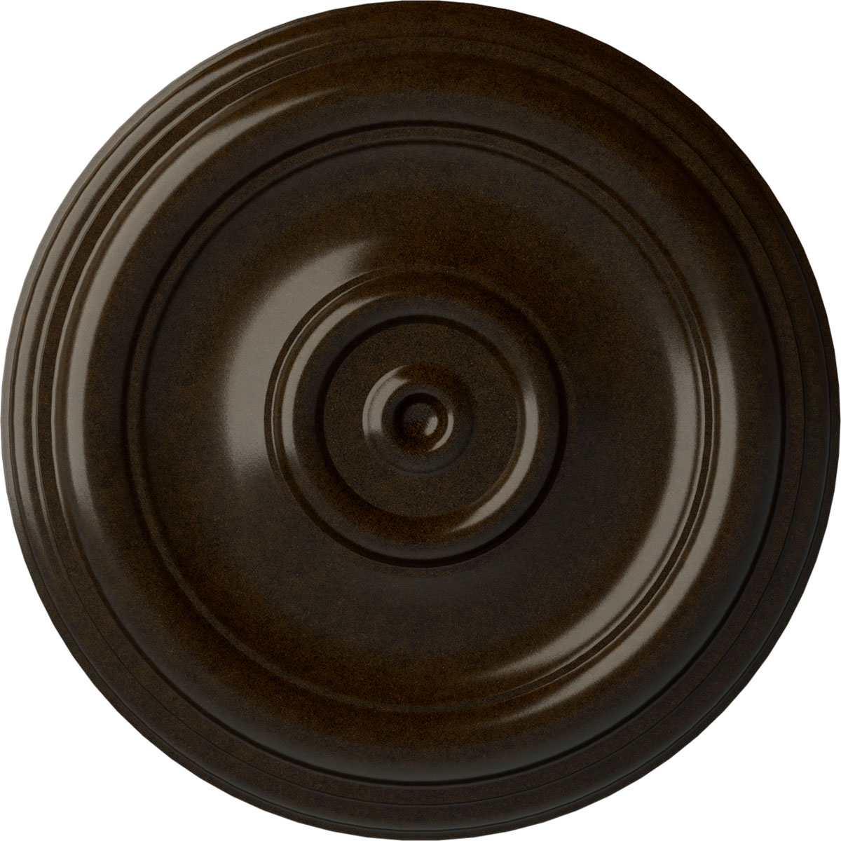 Ekena Millwork CM12TRBZS Traditional 12-in W x 12-in L Painted Bronze Polyurethane Whole Ceiling Medallion