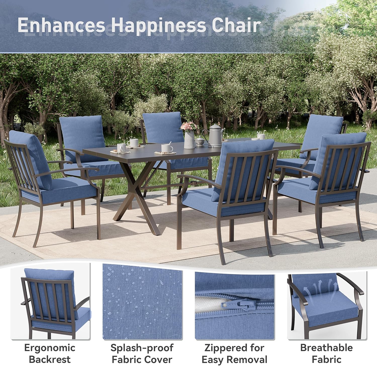 ALAULM LS-SAN7DM-NAVY Patio-Dining-Sets - View #7