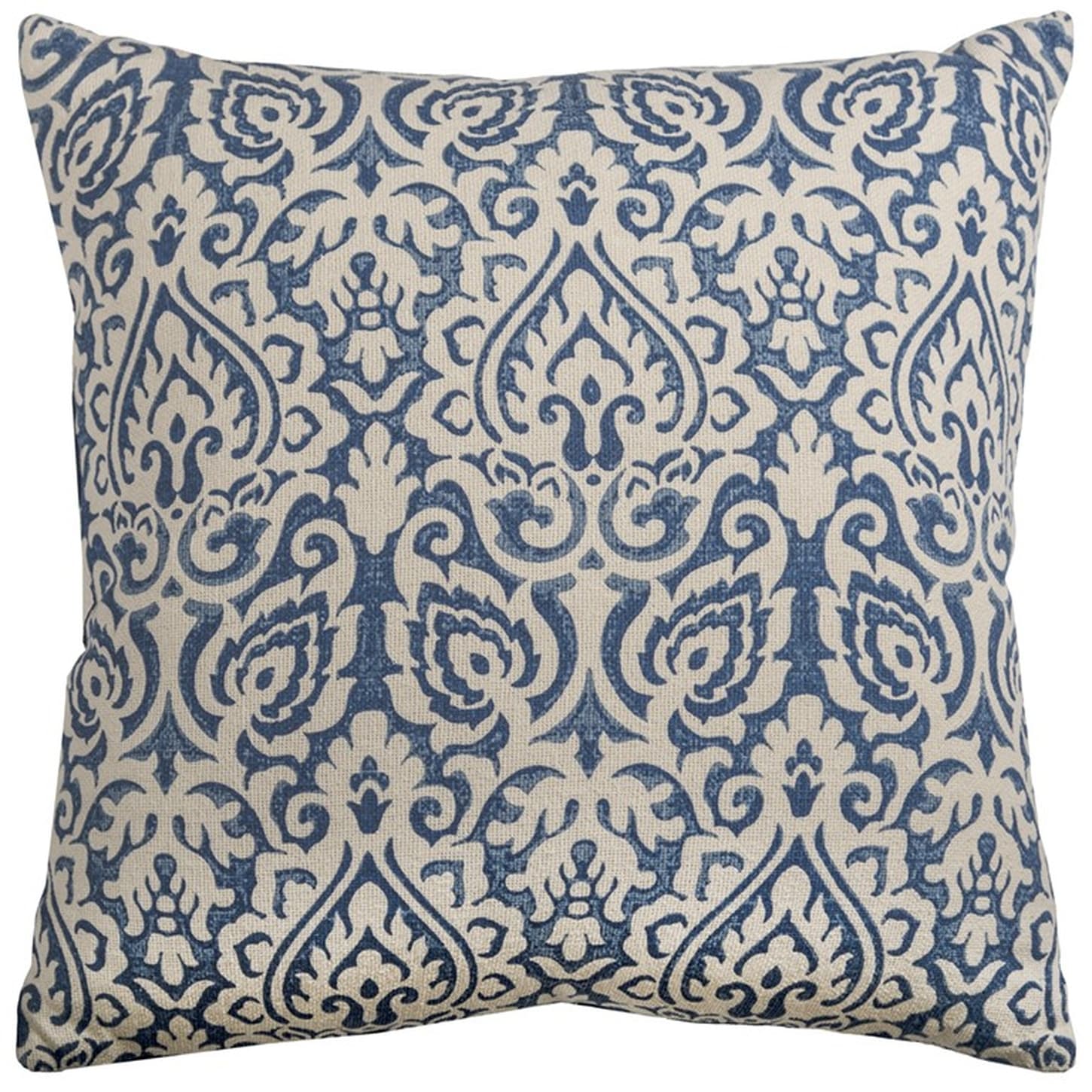 HomeRoots 4000403192 22-in x 22-in Navy Square Indoor Decorative Pillow