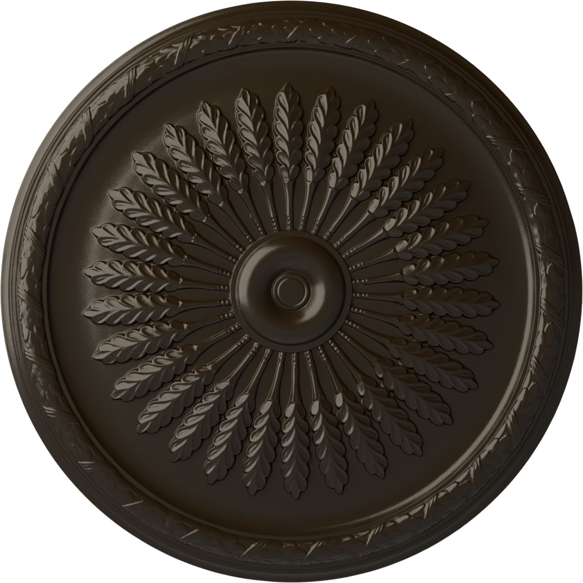 Ekena Millwork CM36JUSHF Juniper 36-in W x 36-in L Painted Stone Hearth Polyurethane Whole Ceiling Medallion