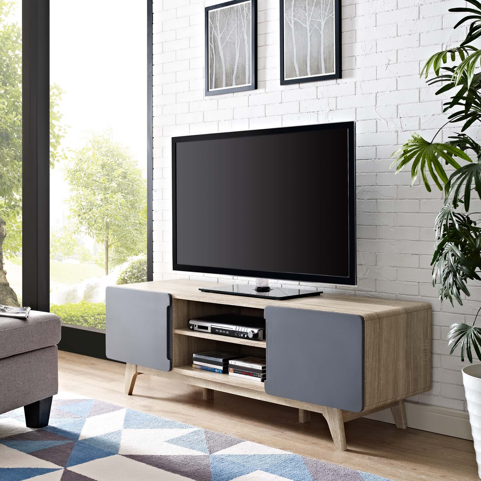 Modway EEI-2543-NAT-GRY Tv-Stands - View #2