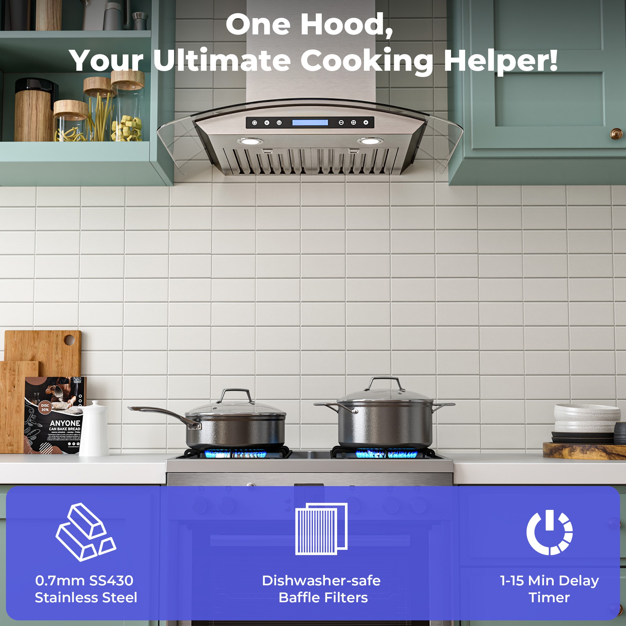 DZS DNAP03-30 Wall-Mounted-Range-Hoods - View #7