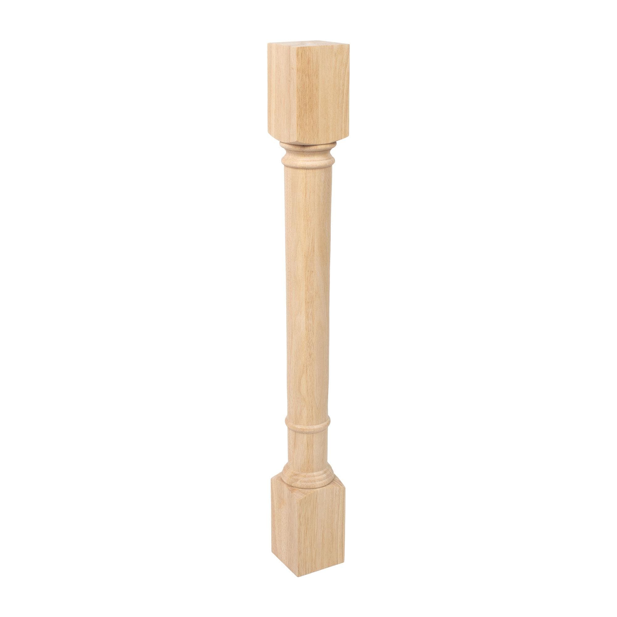 Architectural Products by Outwater 3P5.40.00109 3.75-in x 35.25-in Traditional Rubberwood Table leg