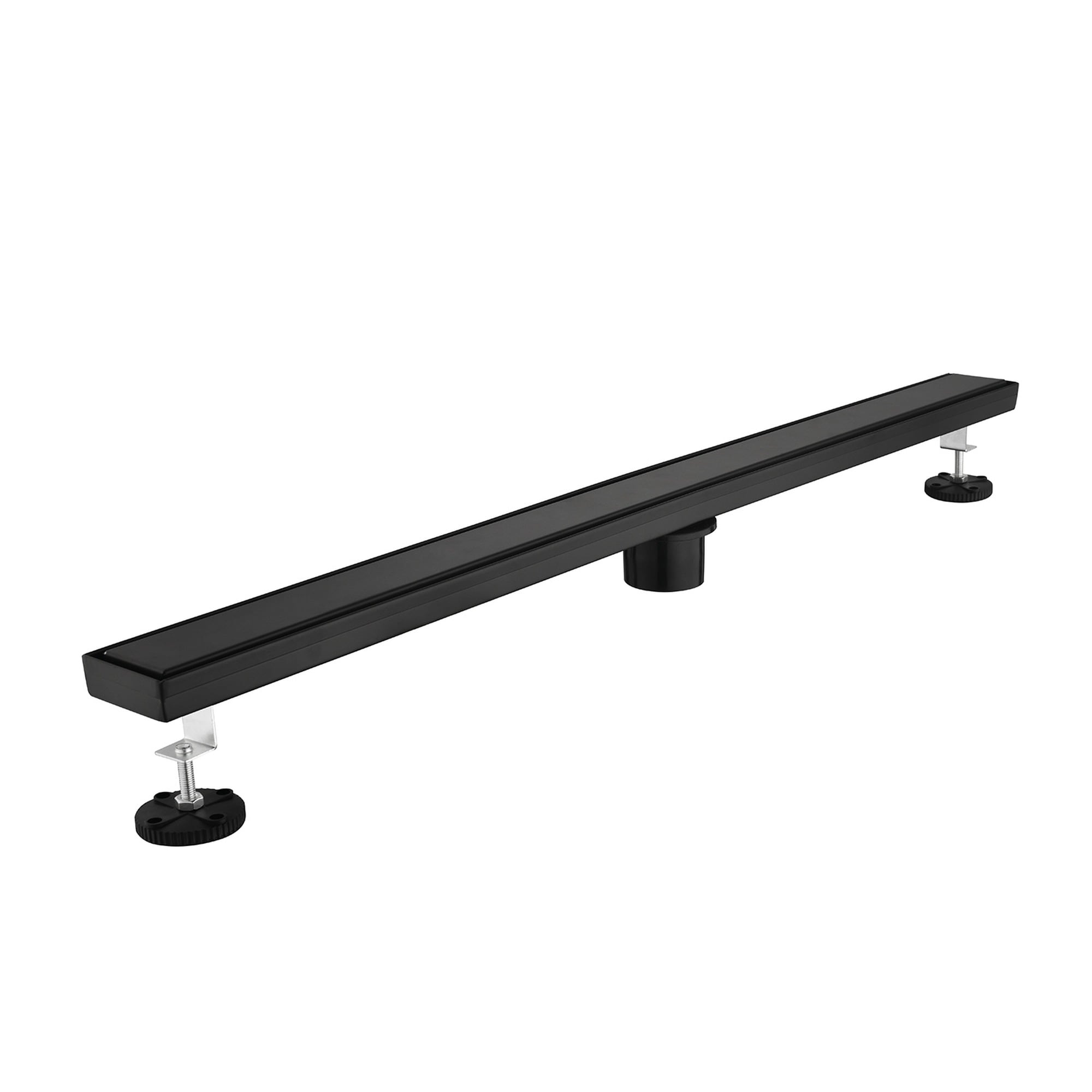 HyperDrop Cart 32 Inches Stainless Steel Linear Shower Drain with Hair Strainer and Leveling Feet