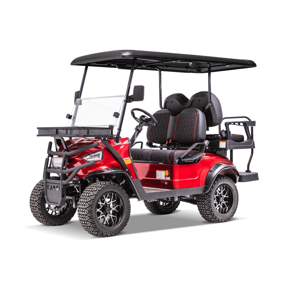 KANDI 4 Seat Electric Golf Cart with Lithium Ion Battery- Red in the UTVs & Golf  Carts department at Lowes.com