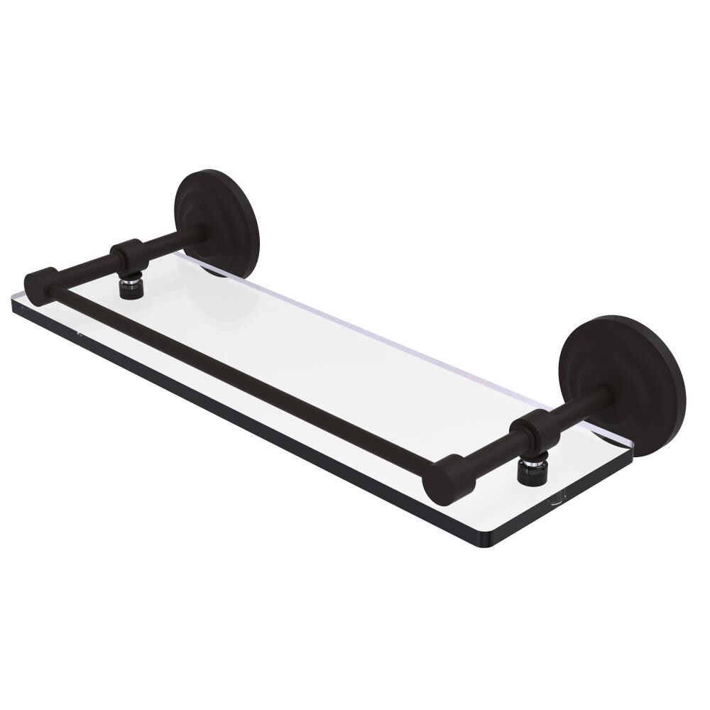 Allied Brass QN-1/16-GAL-ORB Que New Oil-rubbed Bronze Wall mount Bathroom Shelf ( 16-in x 3-in x 5-in )
